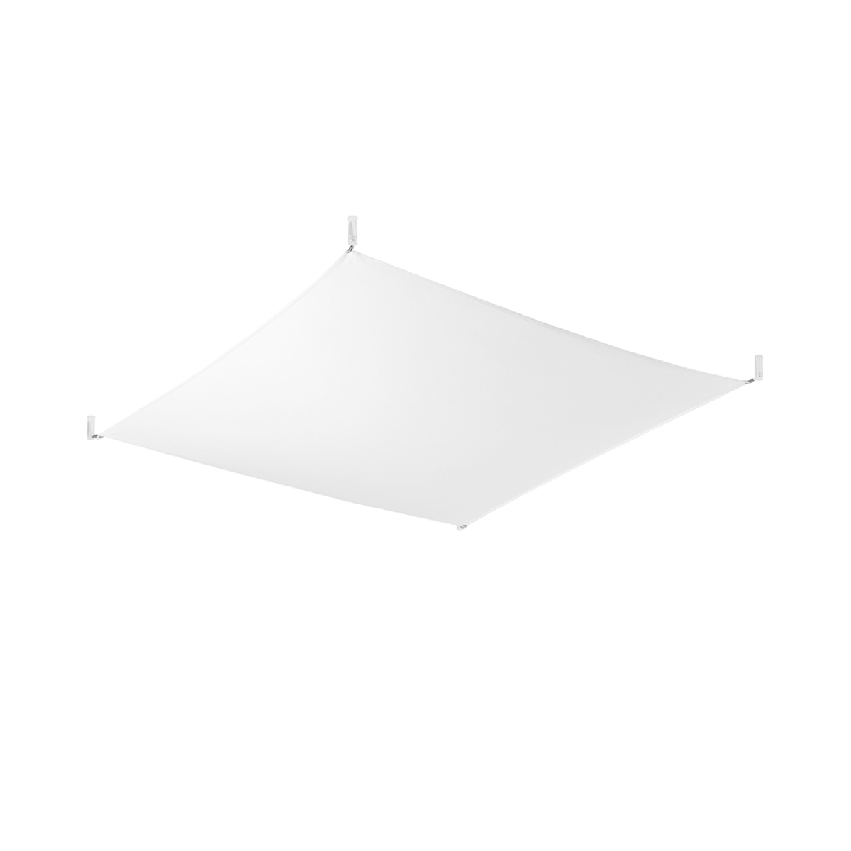 Plafonnier Tissu Blanc G13 4 Luna, EDEN