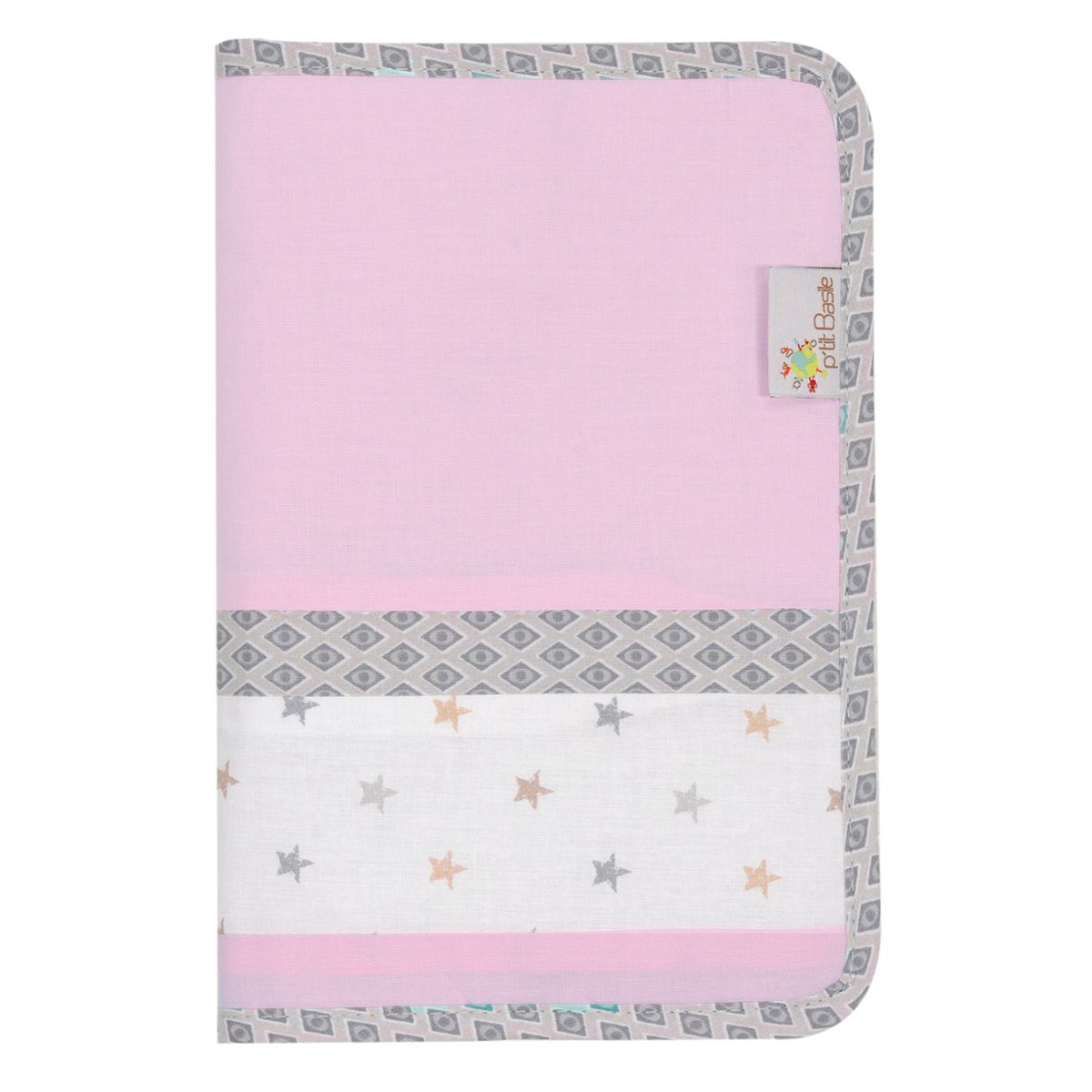 Protege Carnet De Sante Bebe Coton Bio Claudine Rose P Tit Basile La Redoute