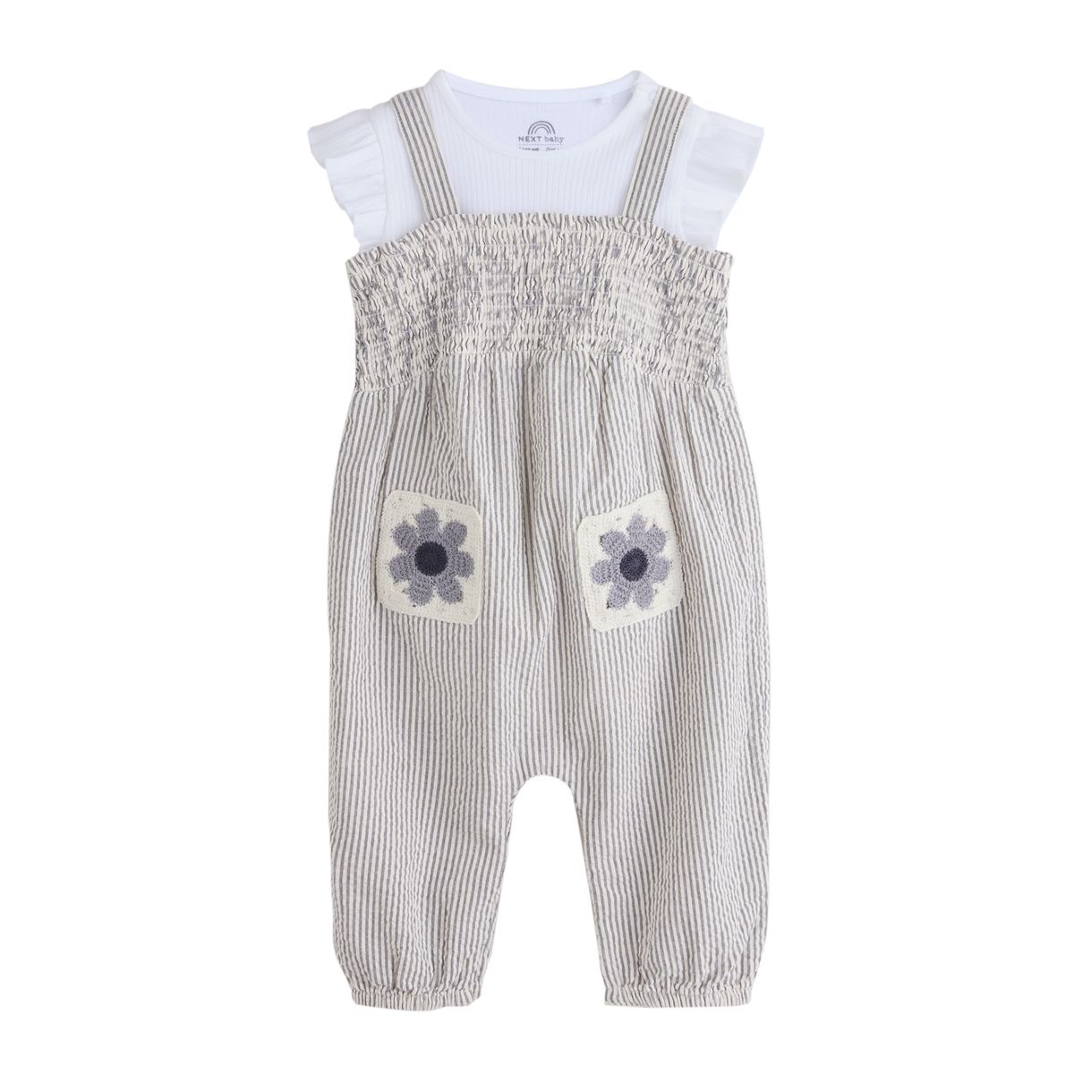 Ensemble body et salopette bébé, 2 pièces, NEXT