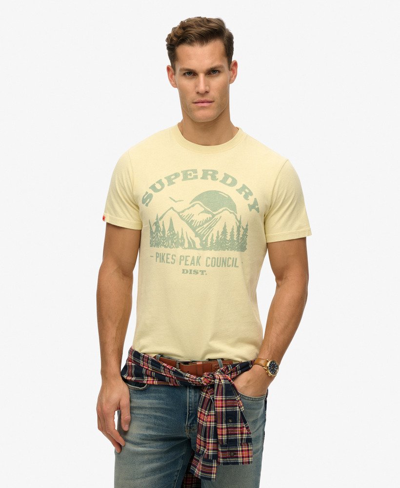 T-shirt monochrome décontracté Lo-Fi Outdoor, SUPERDRY