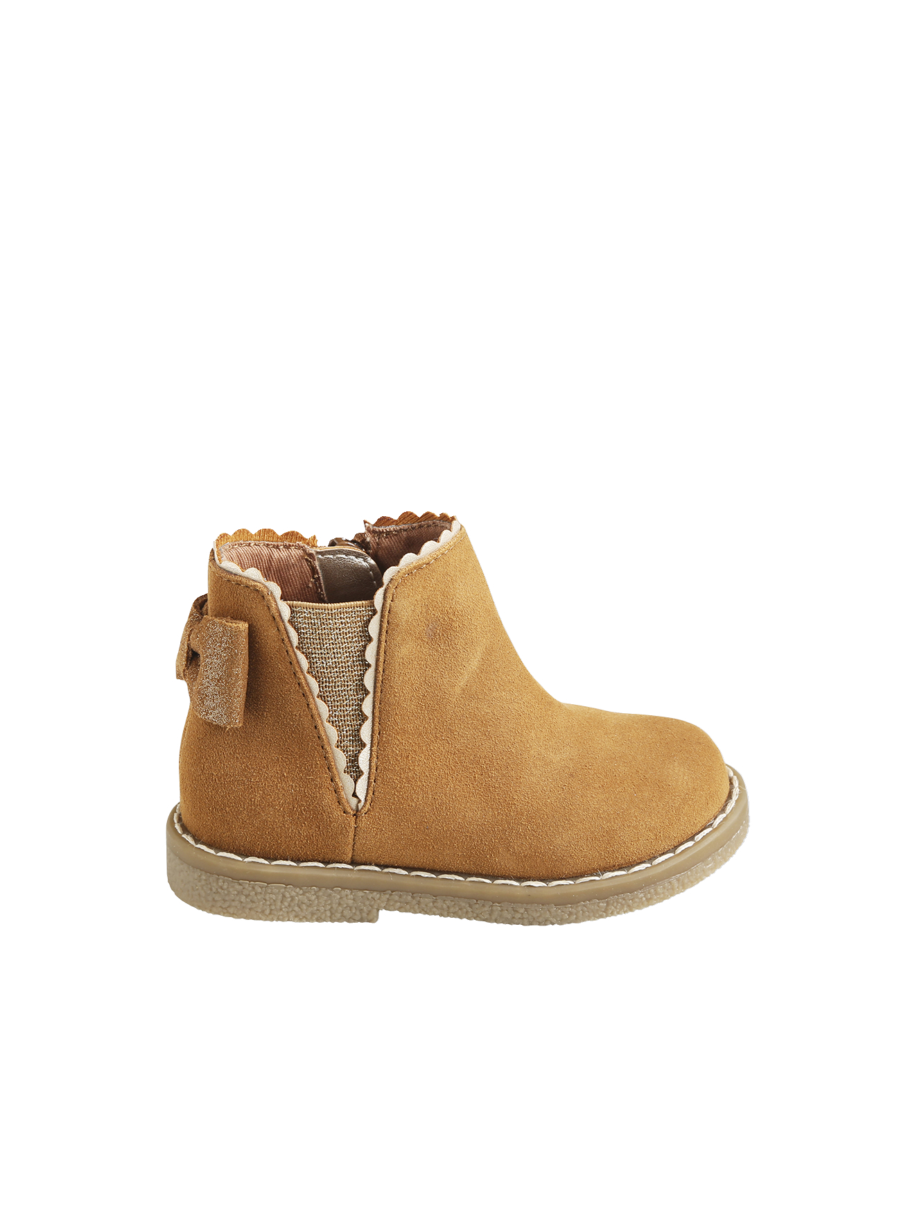 Boots bébé cuir zippées, VERTBAUDET