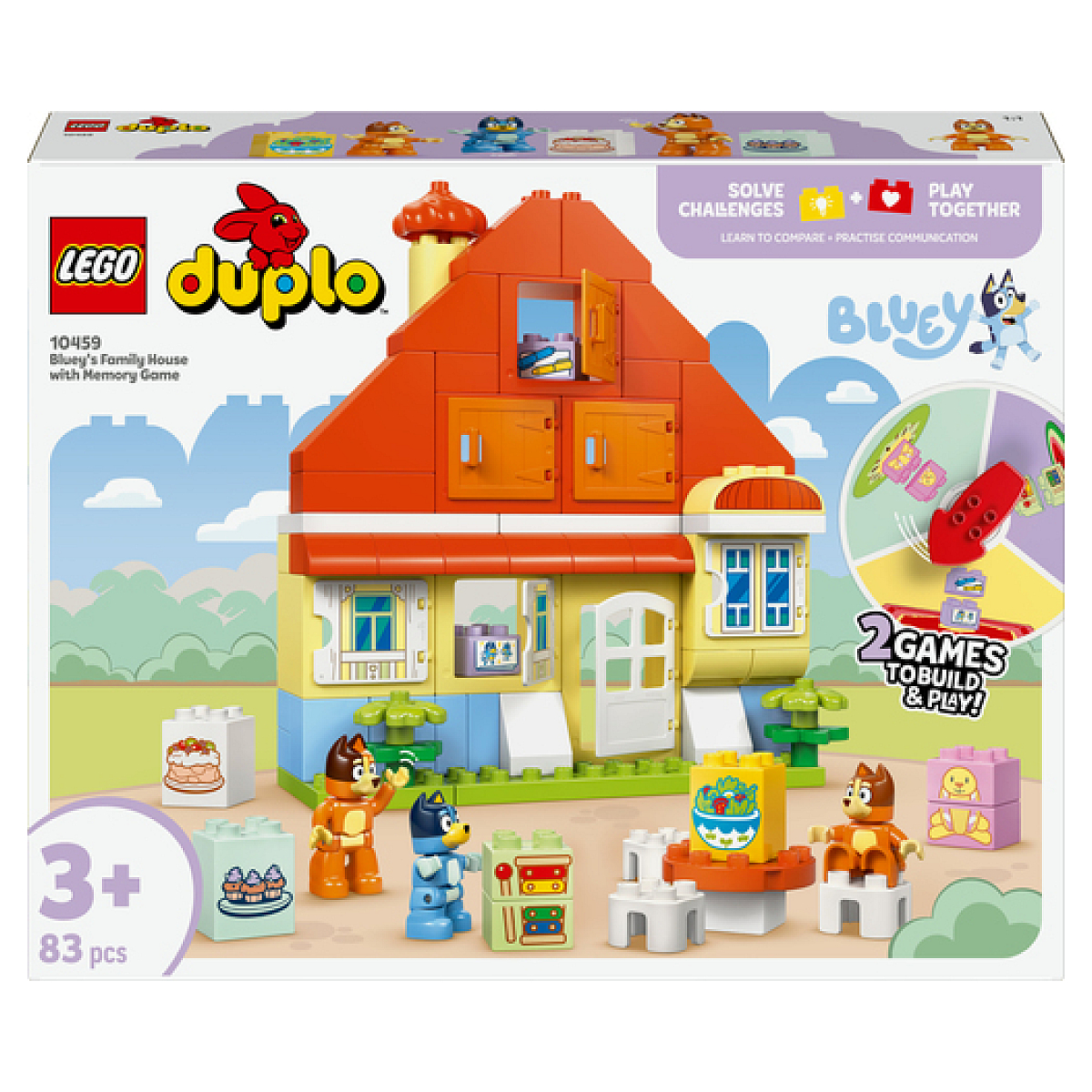 10459 La maison de famille de Bluey et le jeu de memoire, LEGO