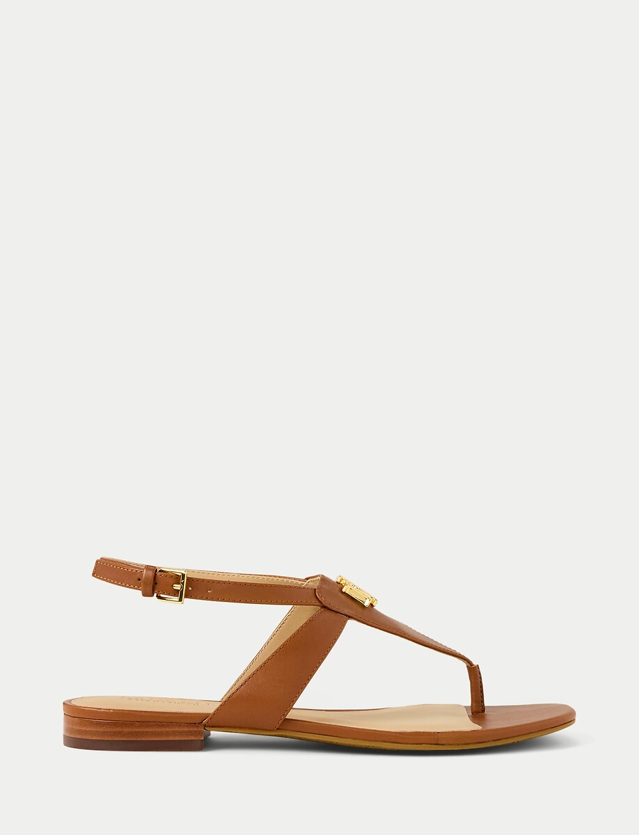 Sandales plates entredoigts en cuir EVERLEY