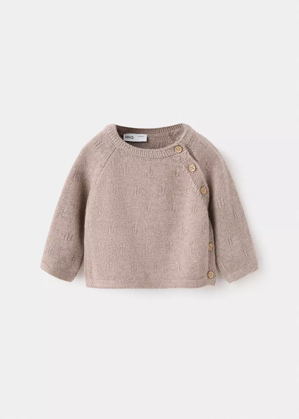 Pull en maille à boutons, MANGO BABY