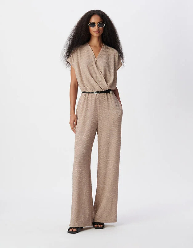 Combinaison pantalon manches courtes dos nu, IKKS