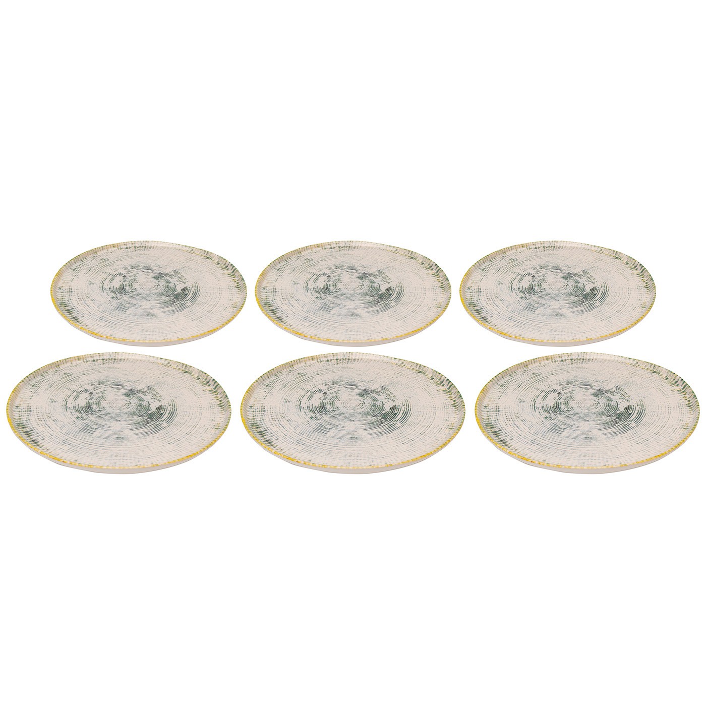 Lot de 6 assiettes plates en faïence, PIPPA, KARE DESIGN