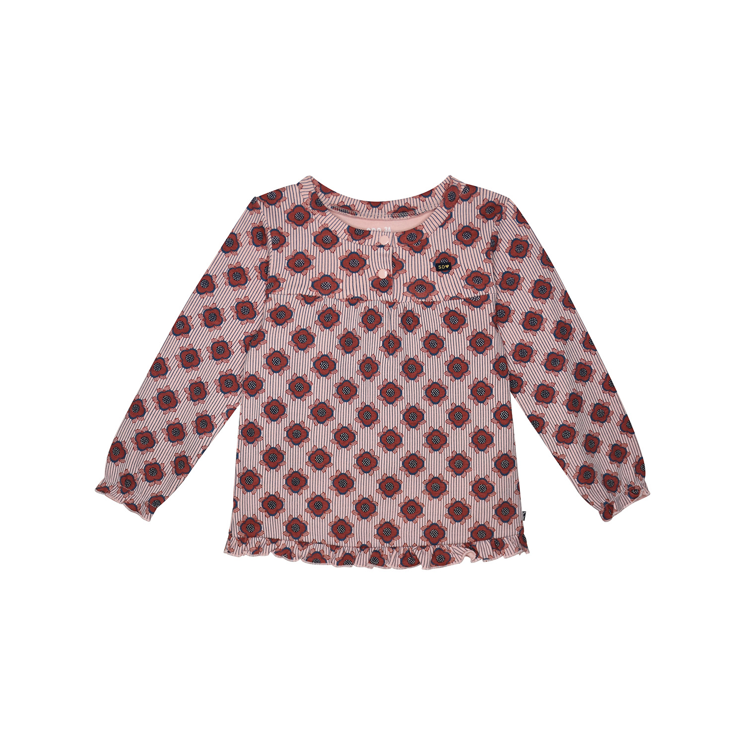 Tee shirt ismene interlock manches longues enfant, SUCRE D'ORGE