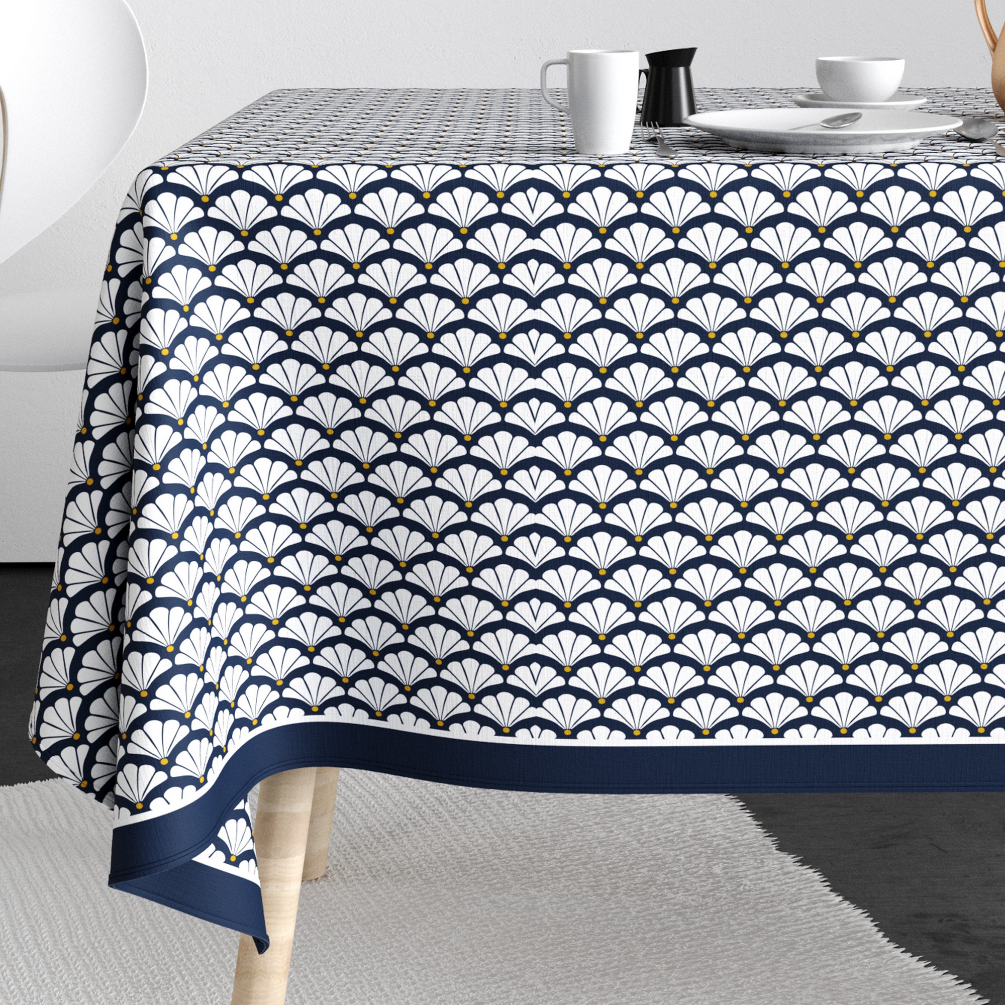 Nappe rectangulaire anti tache Coton Eventa, EDEN
