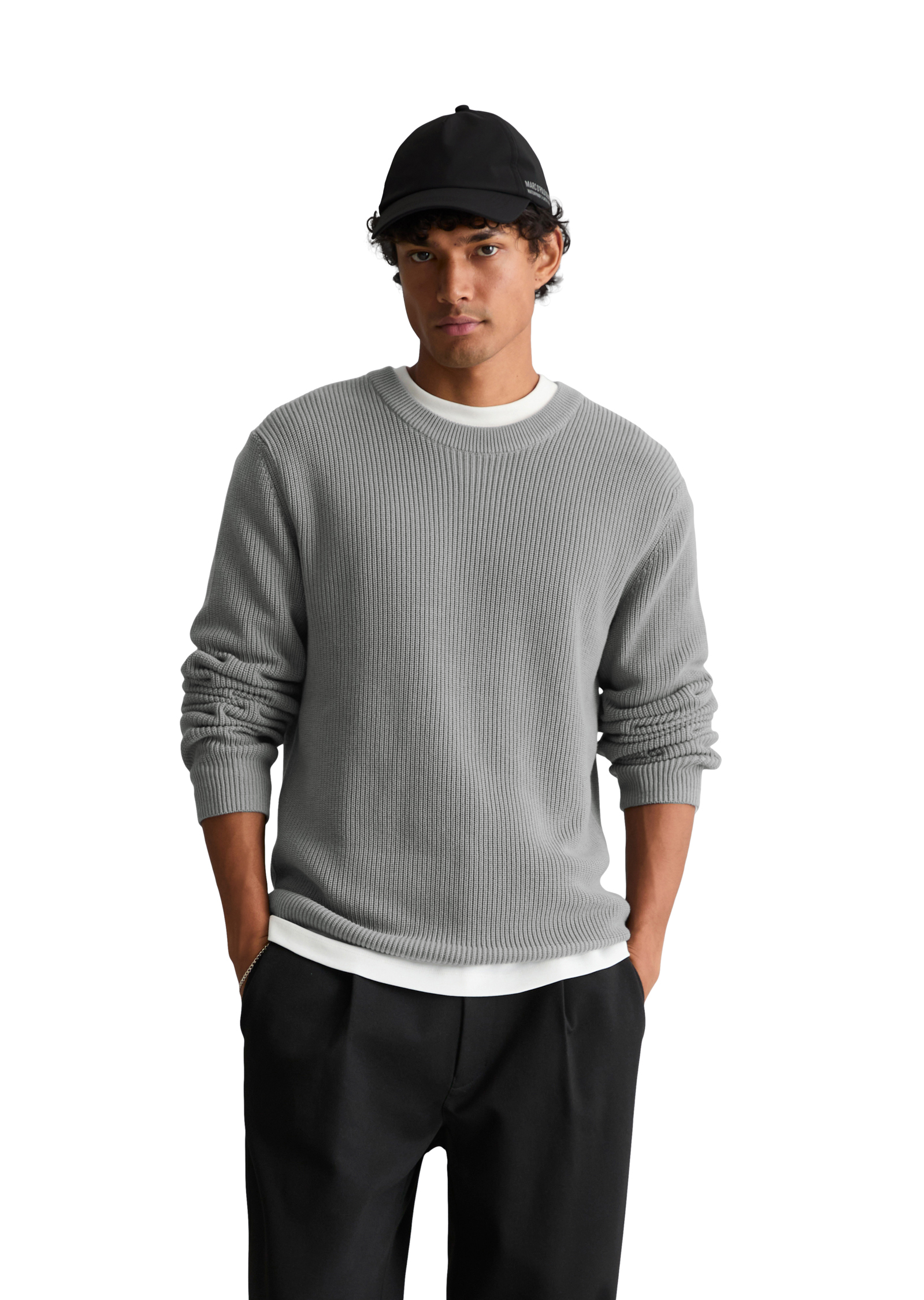 Pull coupe classique en pur coton biologique, MARC O’POLO DENIM