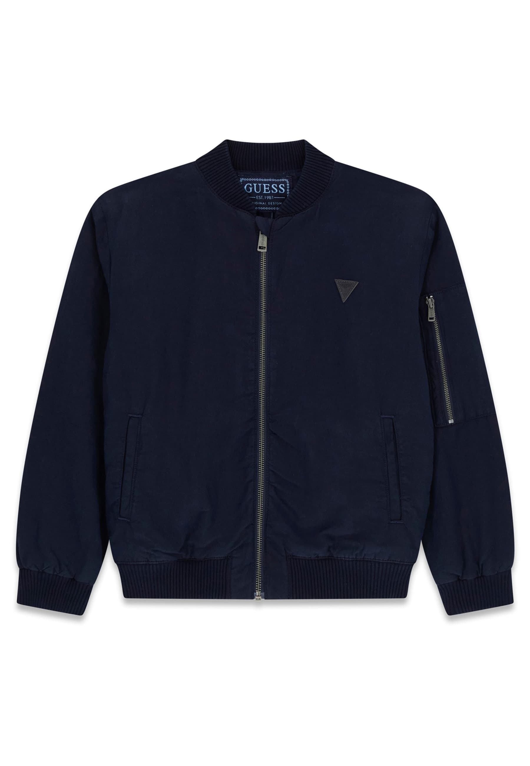 Blouson Aviateur En Lin Mélangé, GUESS KIDS