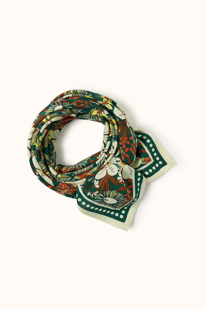 Grand foulard imprimé, LATIKA BOUQUET, APACHES COLLECTIONS