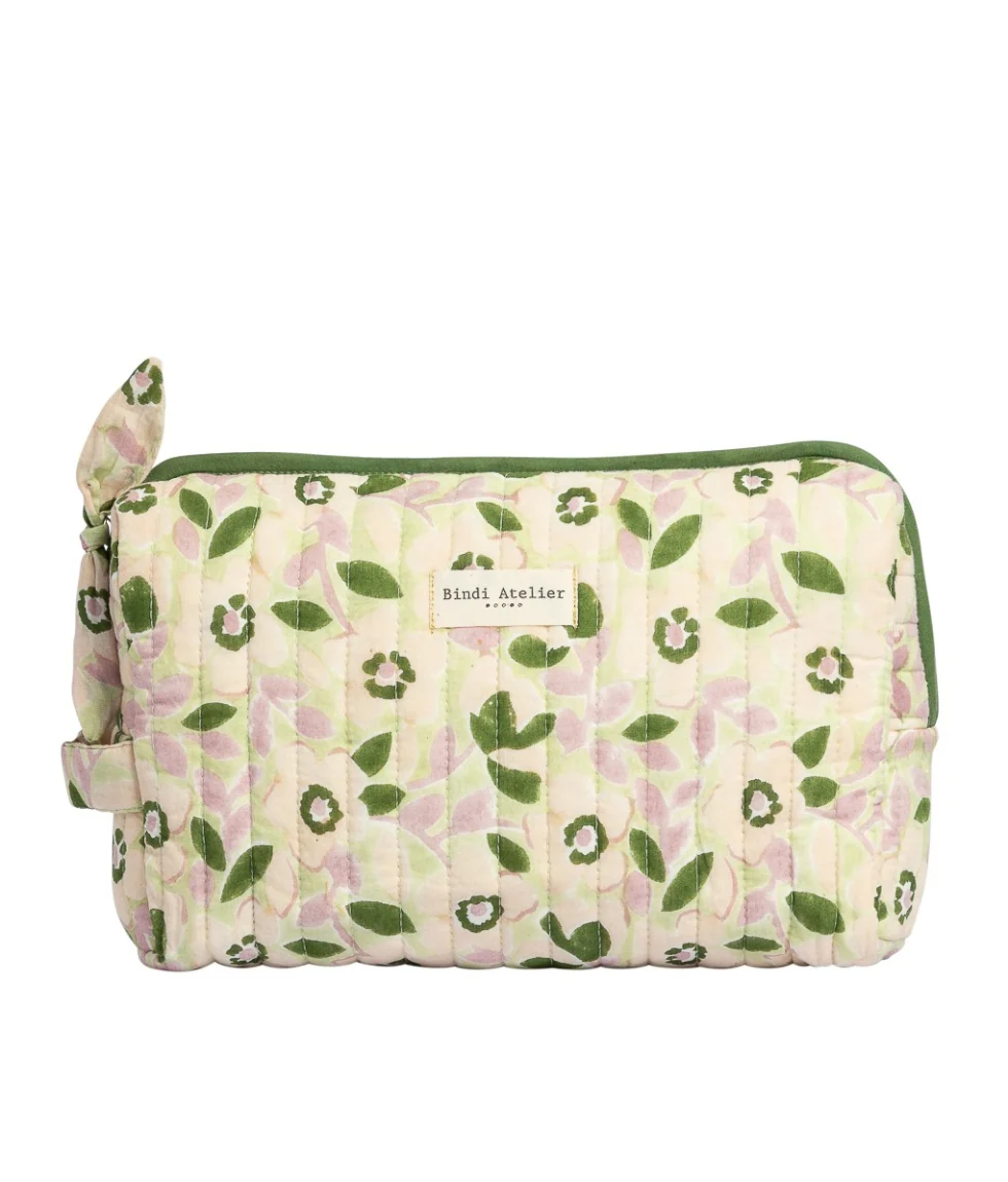 Trousse de toilette en coton Amelia, BINDI ATELIER