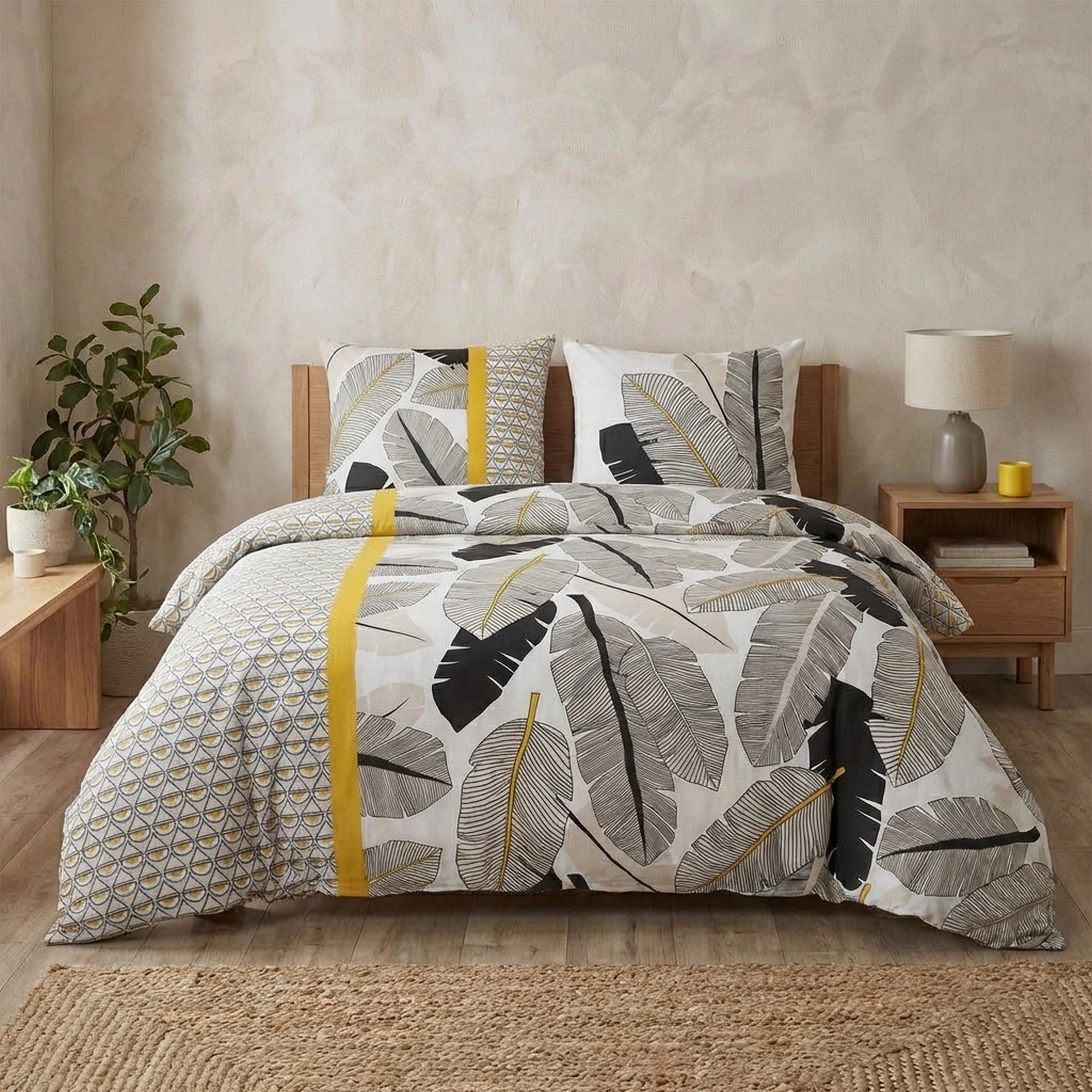 Parure de lit - Housse de couette coton 57 fils, EDEN