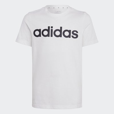 Logo Print Cotton T-Shirt with Short Sleeves ADIDAS SPORTSWEAR