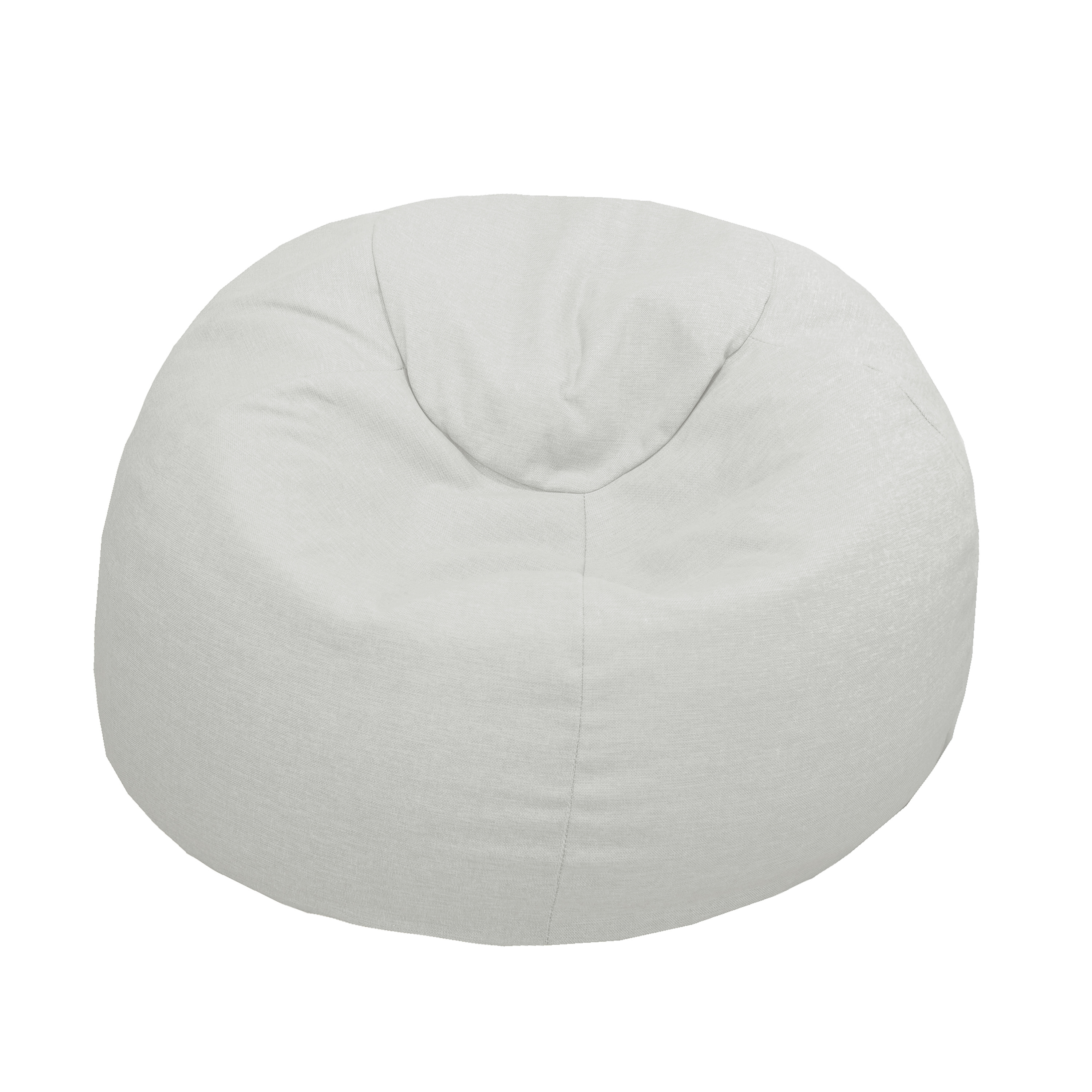Pouf en lin naturel, déhoussable, MX HOME