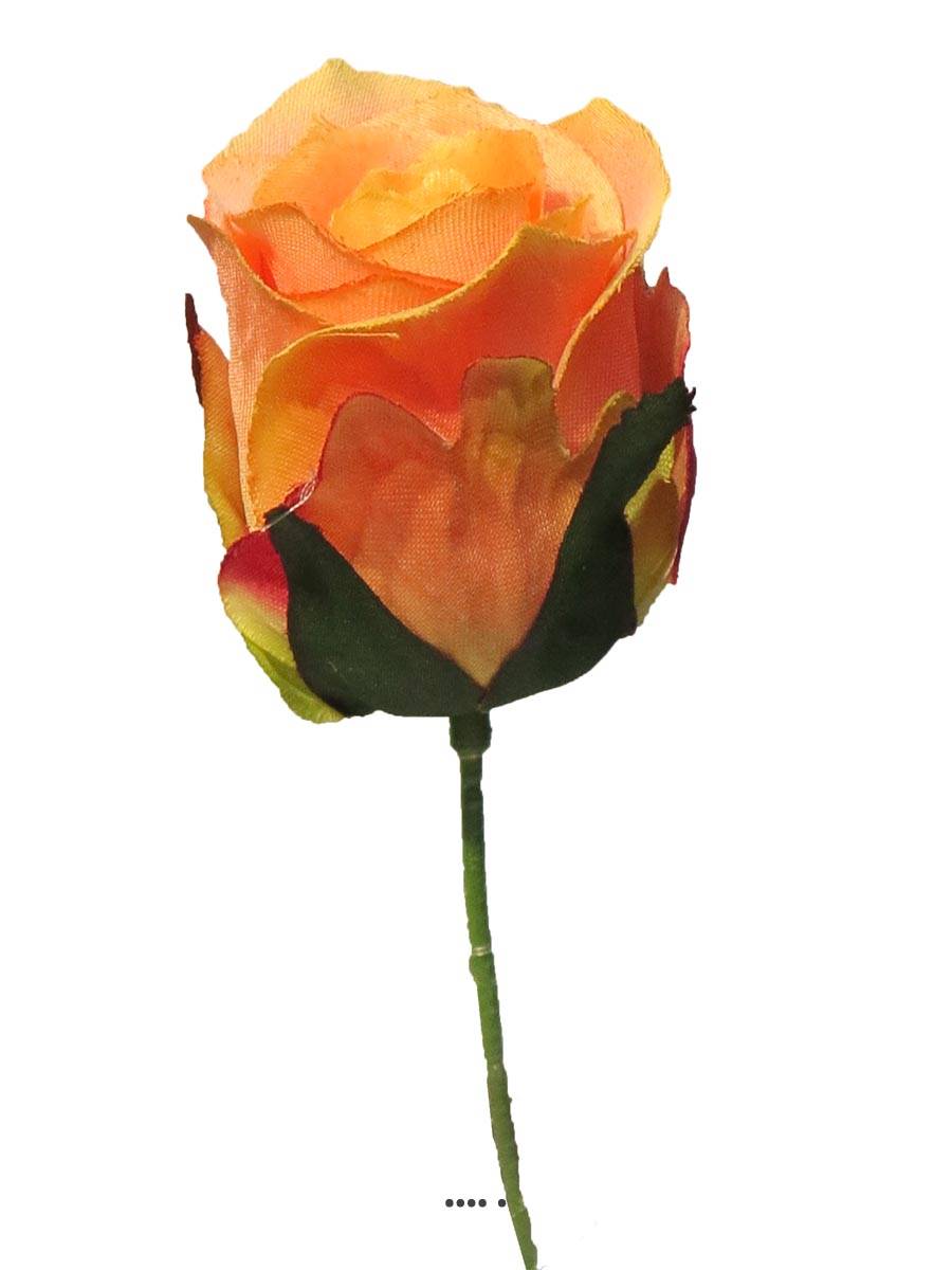 tête de rose Artificielle D 5 cm sur tige, ARTIFICIELLES
