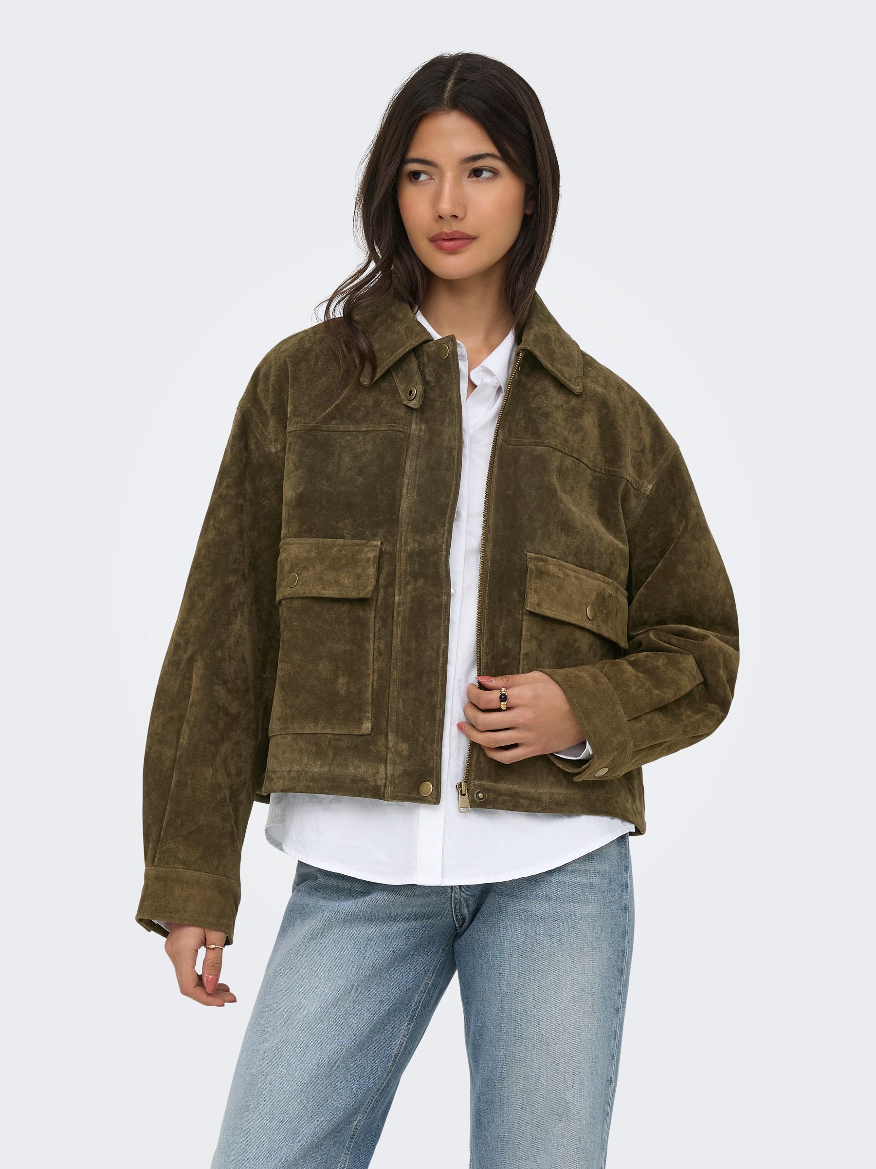 Veste En Daim, ONLY