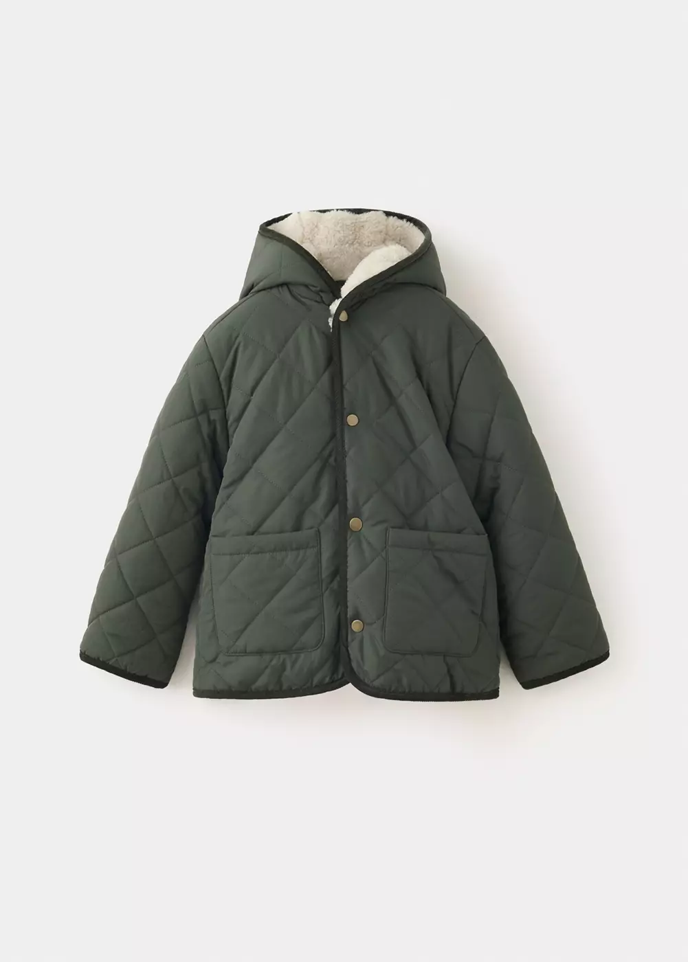 Manteau matelassé à capuche, MANGO BABY