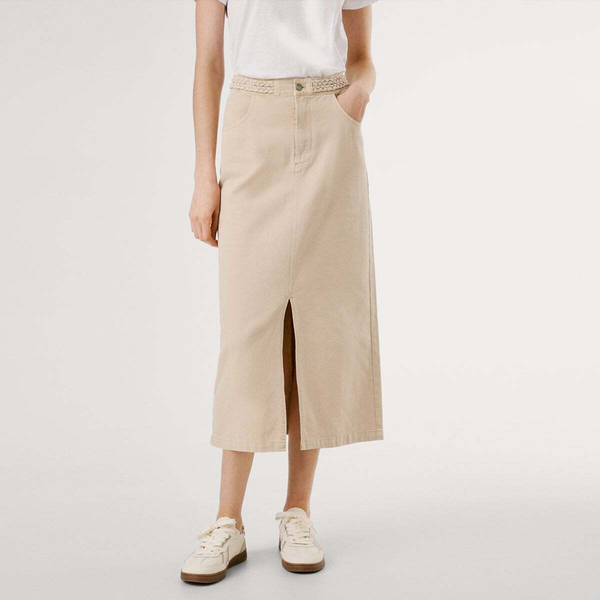 Jupe Midi En Sergé, PEPE JEANS