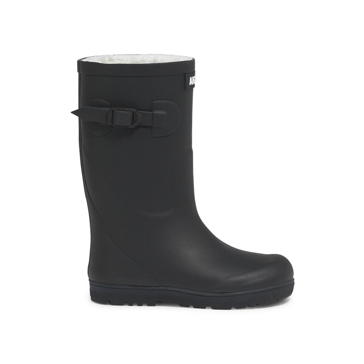 Botte de pluie fourrée à semelle crantée WOODY-POP FUR UNISEX, AIGLE