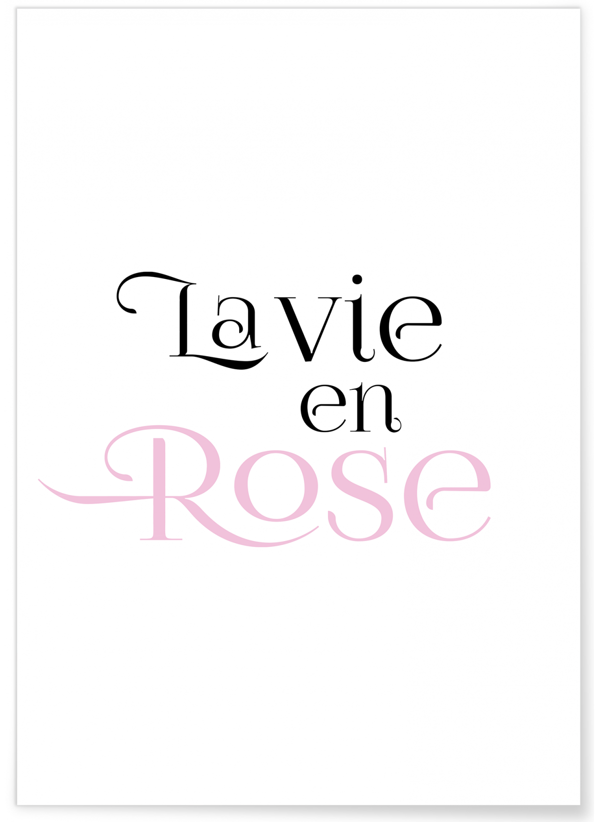 Affiche La vie en rose, L'AFFICHERIE