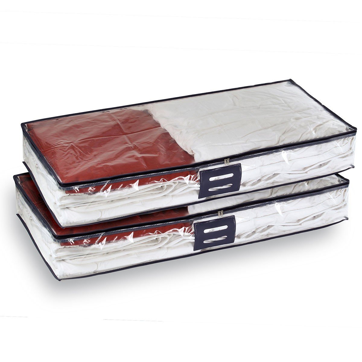 Housses de rangement 100 x 15 x 48 cm - lot de 2, CALICOSY