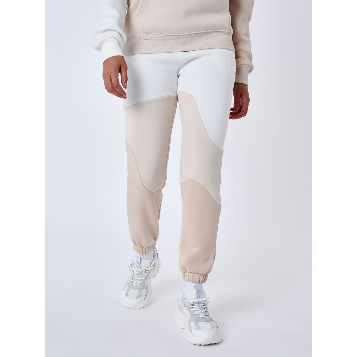 Bas de jogging tricolore type vague beige Project X La Redoute