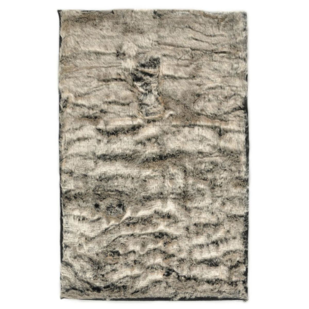 Tapis salon Bunny en fausse fourrure tissé, THEKO