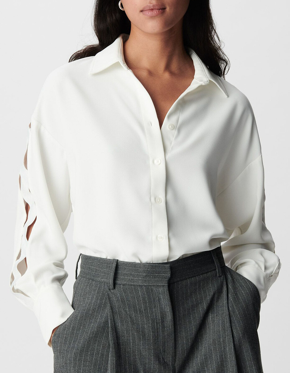 Camicia traforata a maniche lunghe, IKKS
