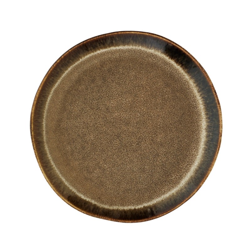 Assiette plate rustique grès, MADAM STOLTZ