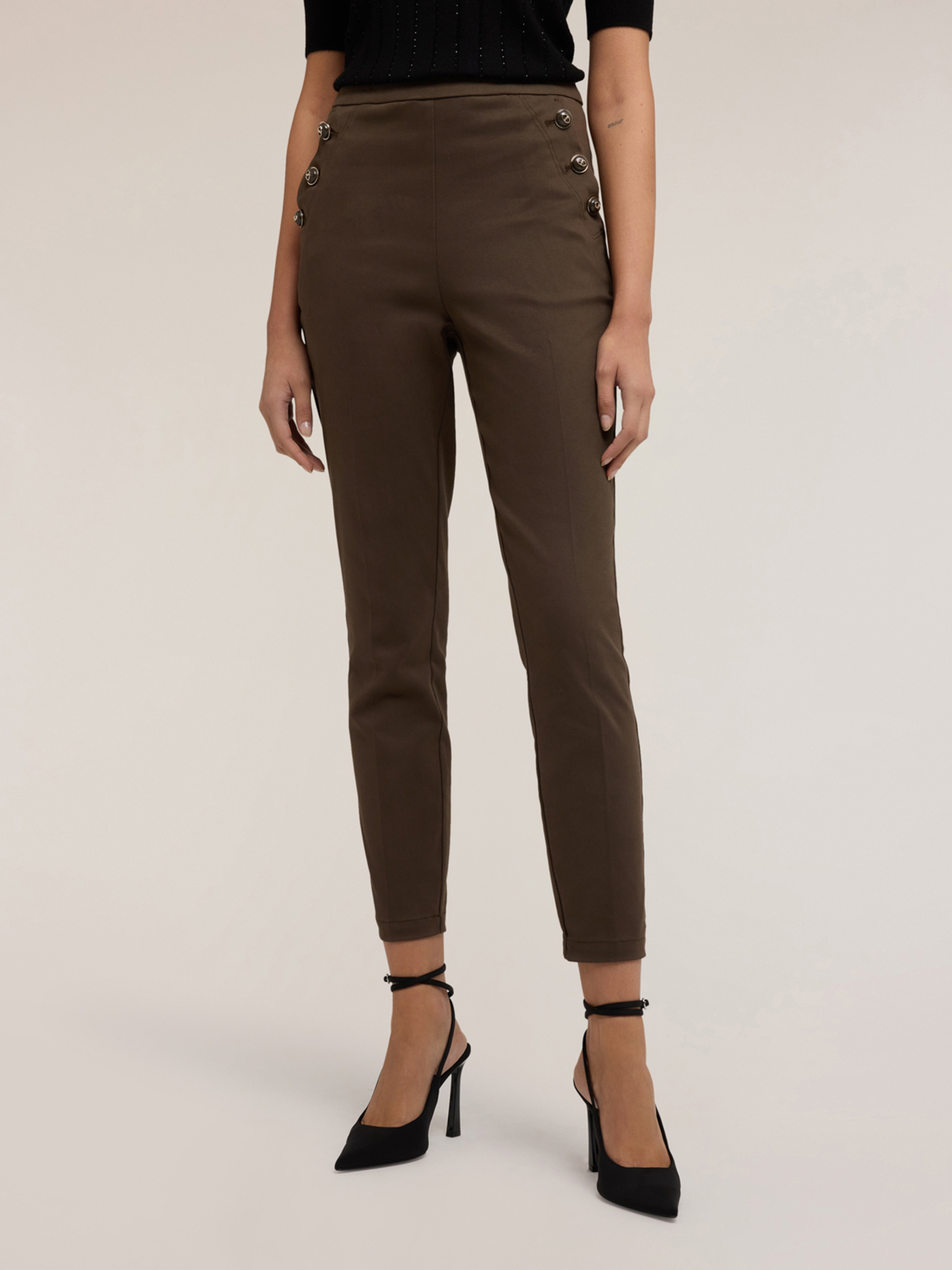 Pantalon skinny en coton technique, MOTIVI