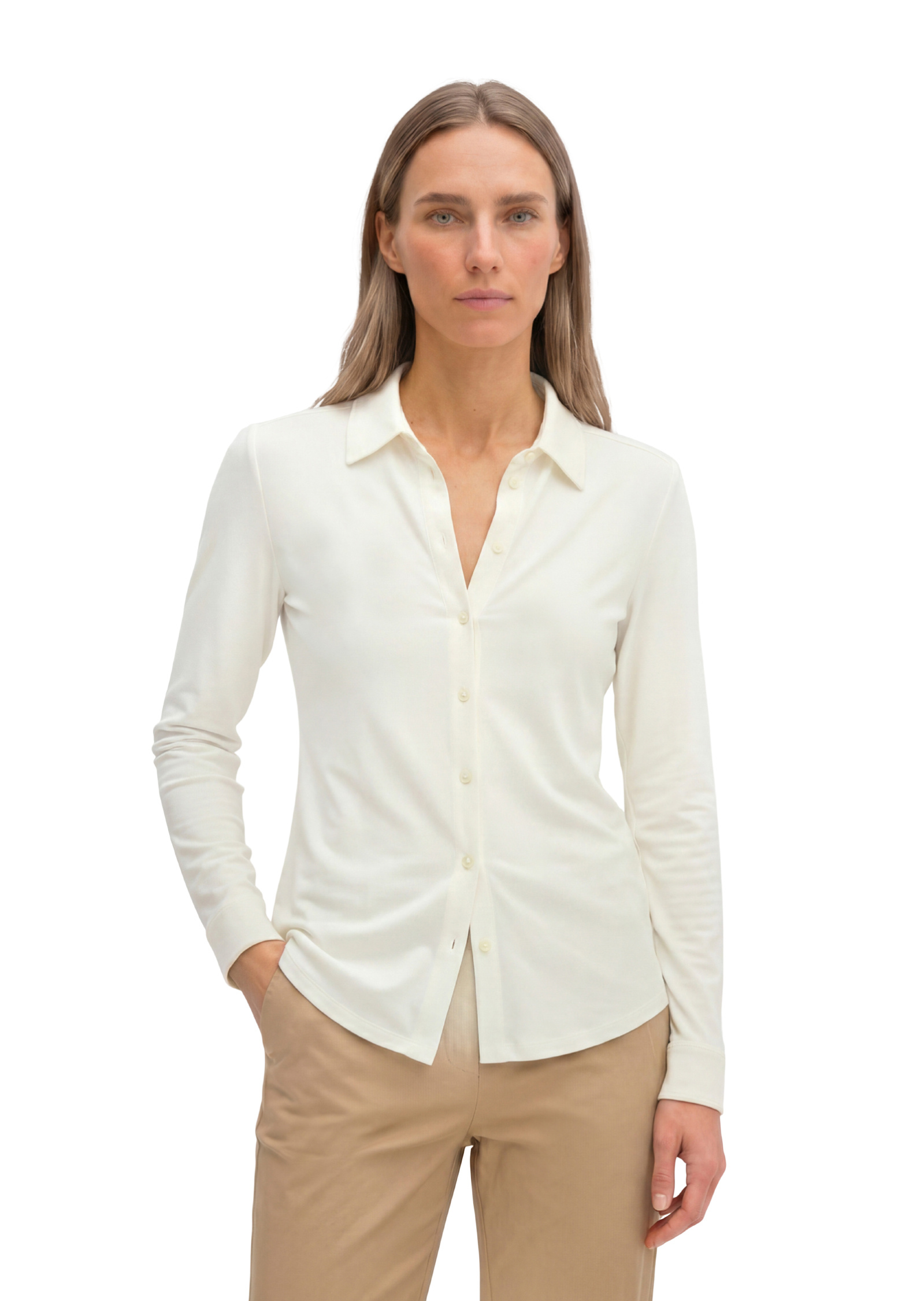 Blouse en jersey regular en LENZING™ ECOVERO™, MARC O'POLO