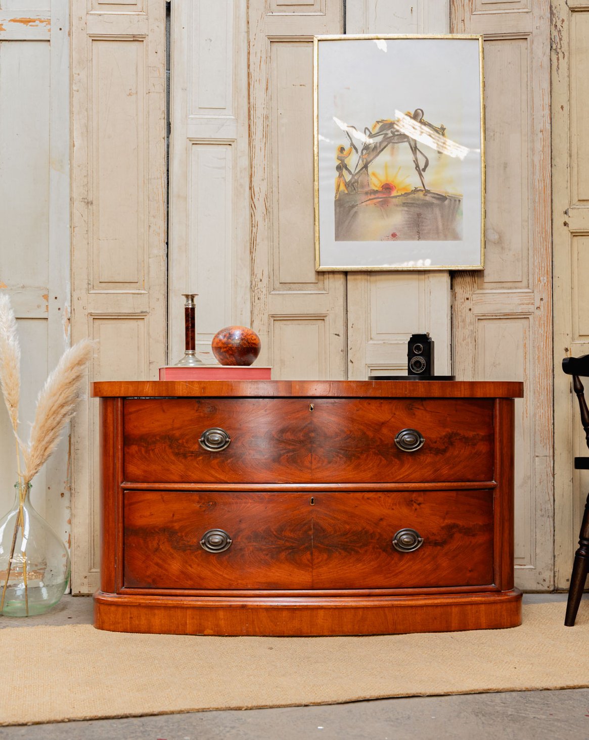 Commode basse en bois Garance N°248 - Bon état, DEBONGOUT