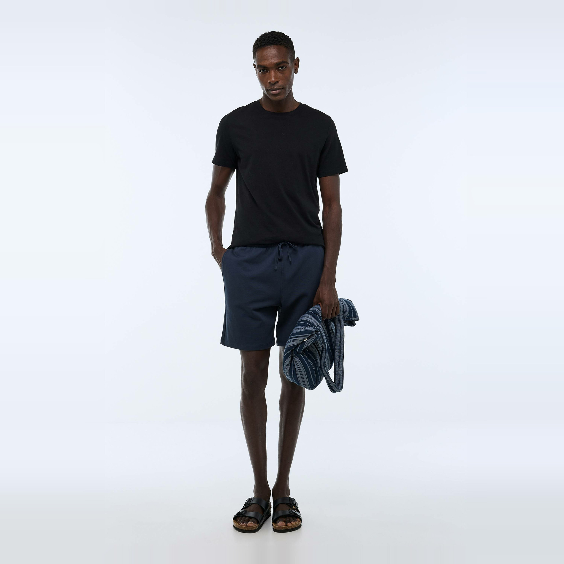Bermuda molleton en coton BIO GOTS, MONOPRIX