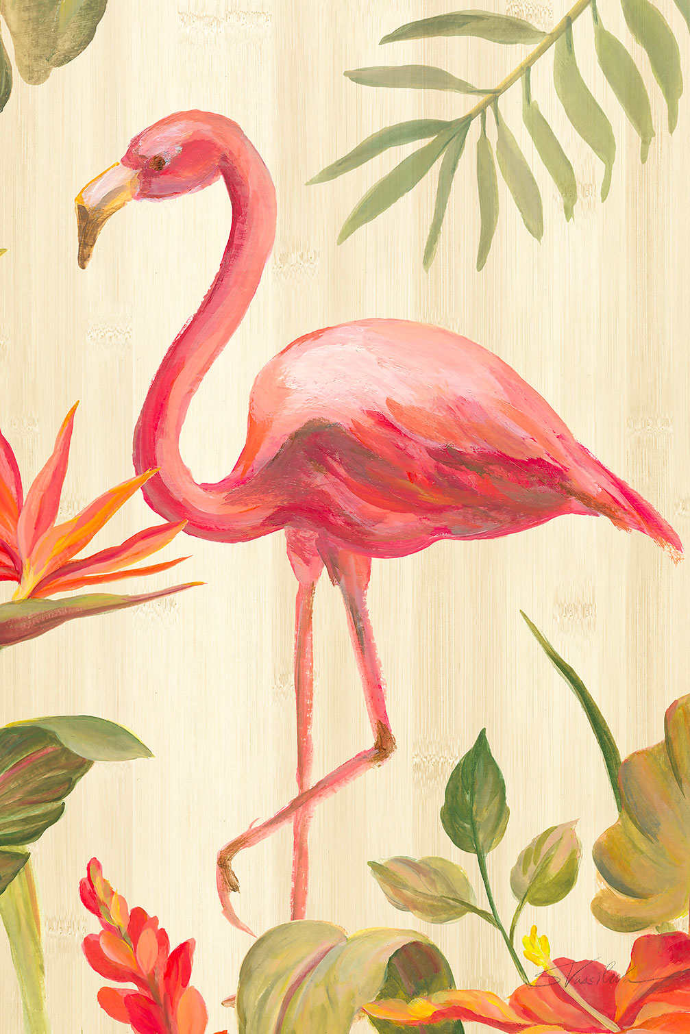Tableau Flamant rose tropical, HEXOA