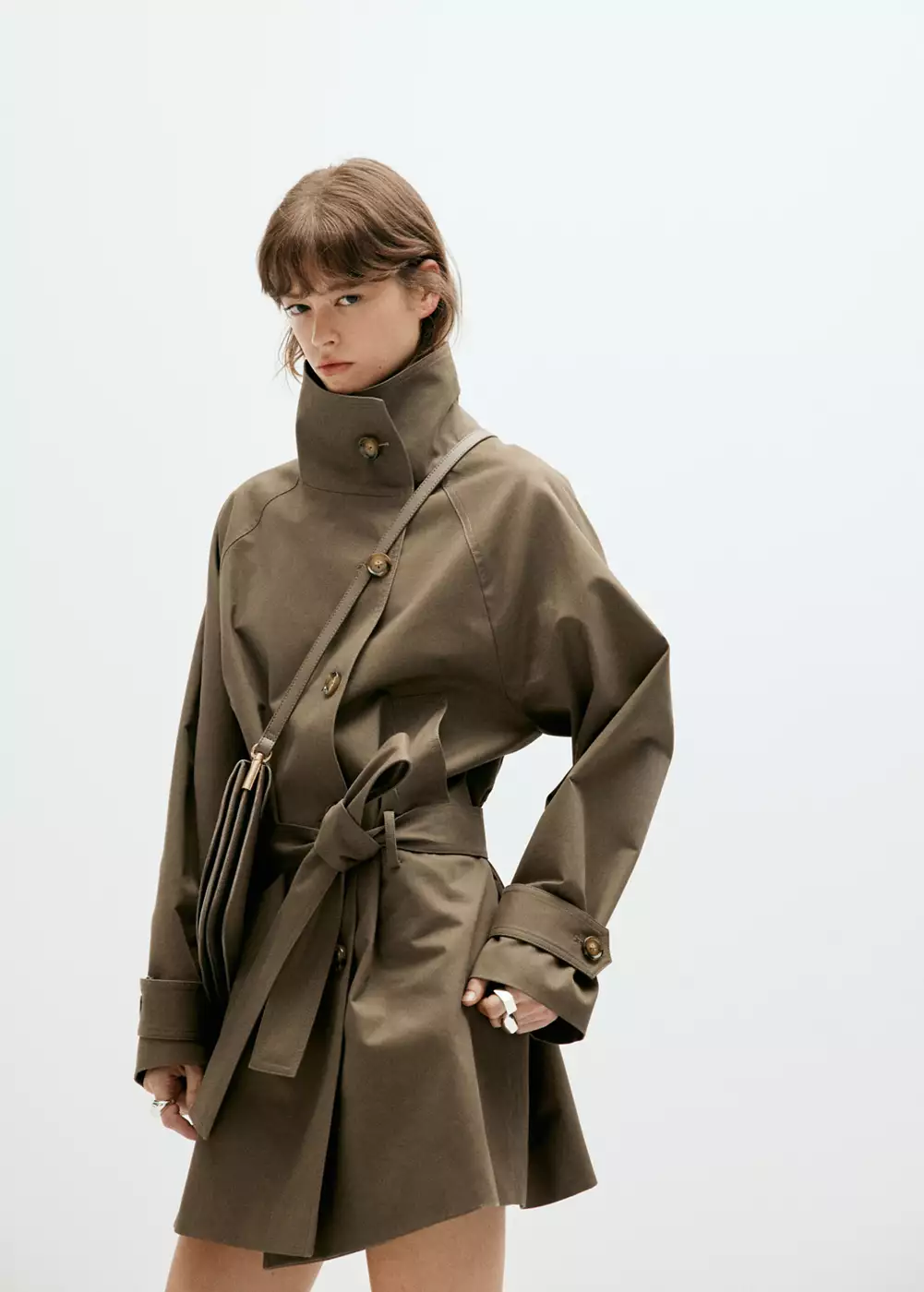 Trench midi ceinture, MANGO