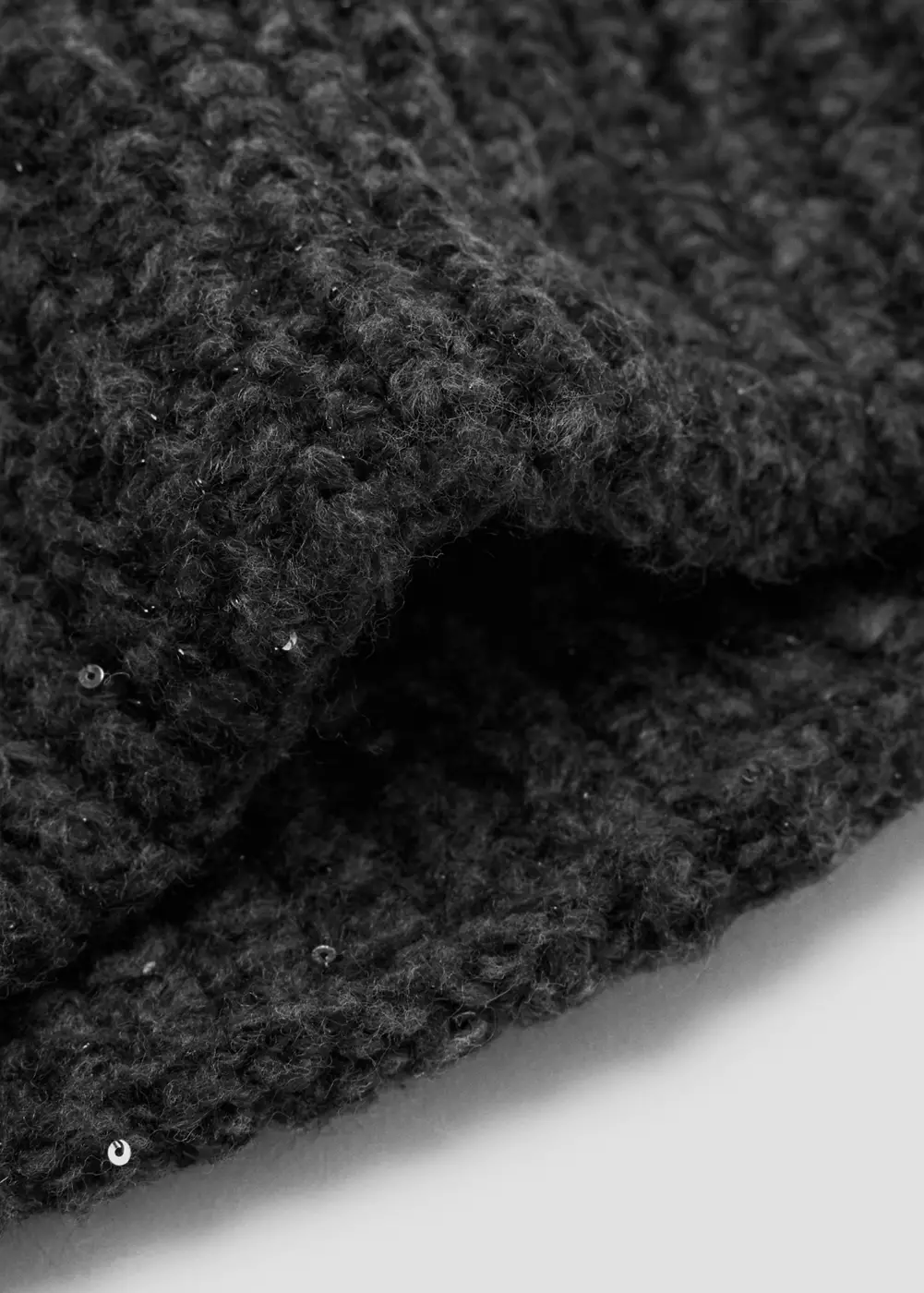 Bonnet en maille détail à sequins, MANGO KIDS