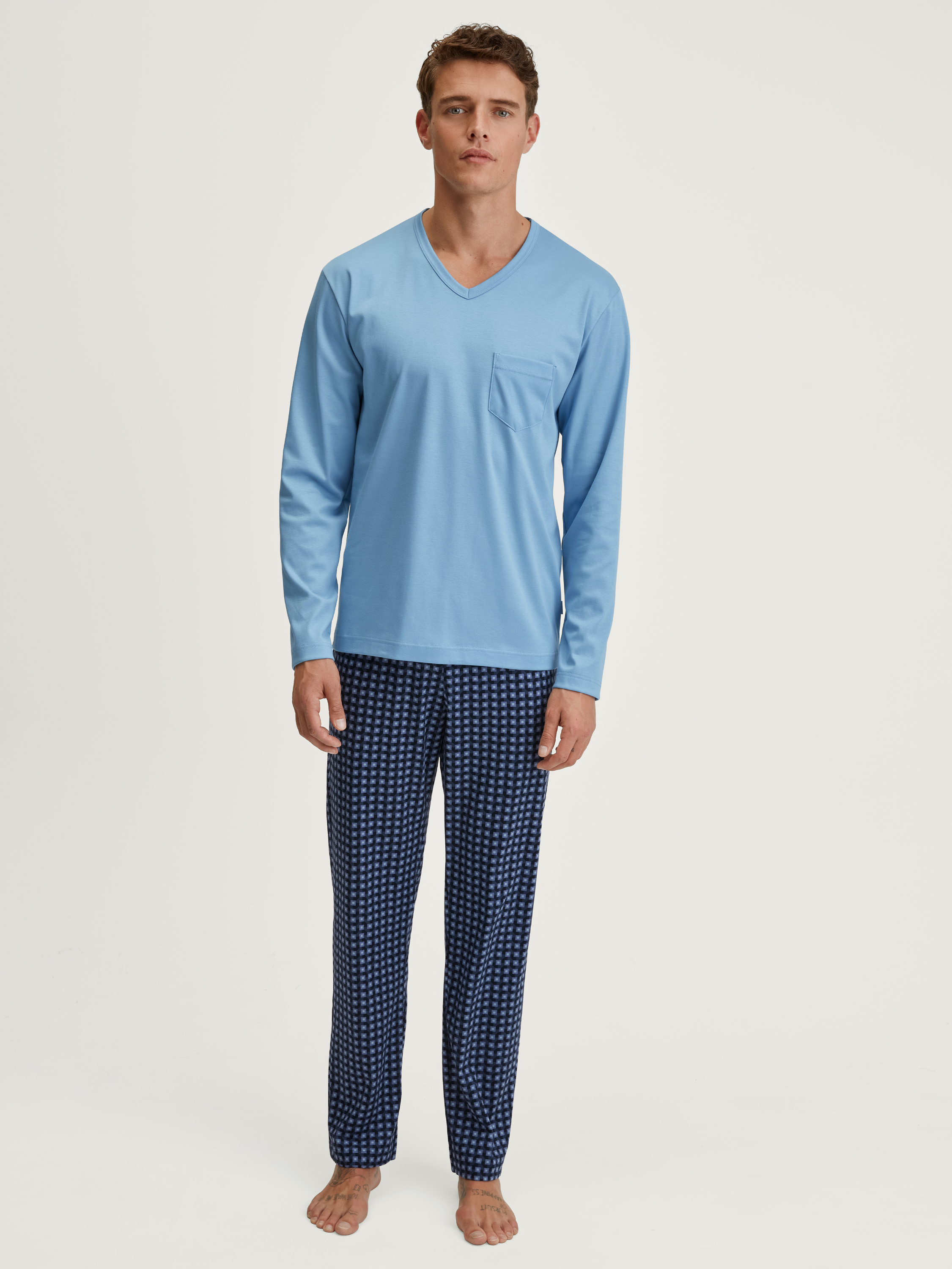 Pyjama, longue manches longues Coton RELAX STREAMLINE, CALIDA
