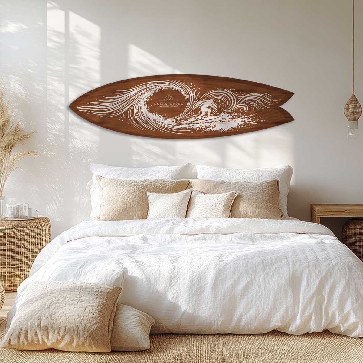 Planche décorative de surf Océan Waves, HEXOA