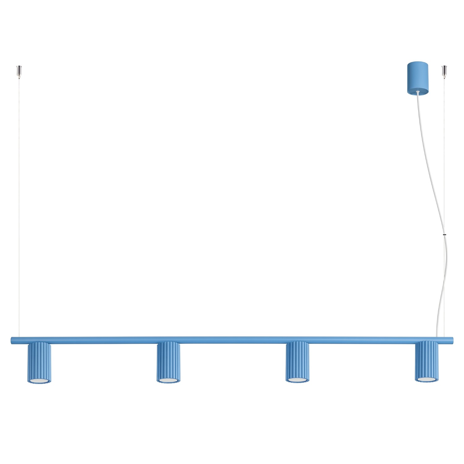 Lustre Aluminium Bleu GU10 4 Karbon, EDEN