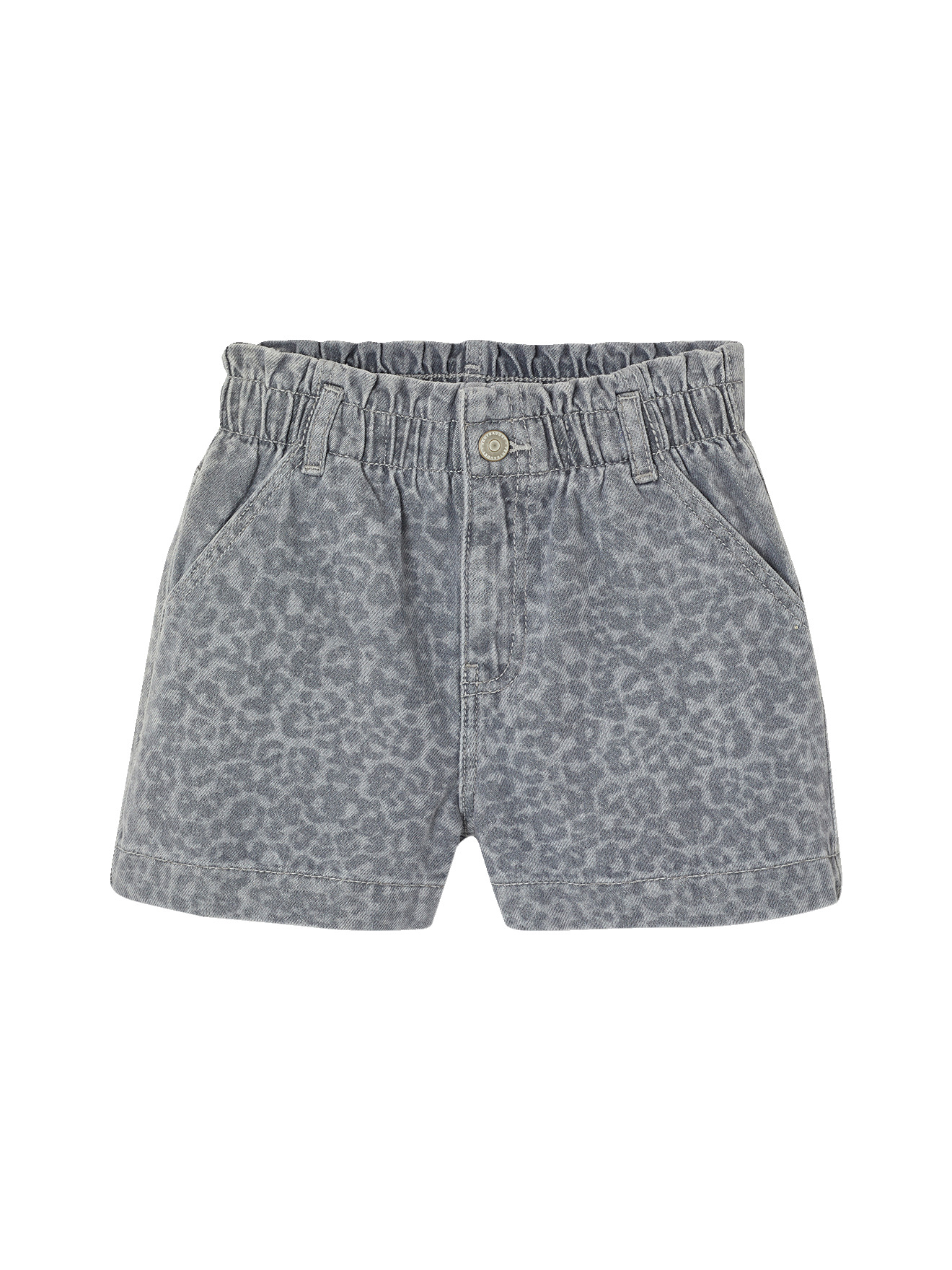 Short denim à motifs, VERTBAUDET