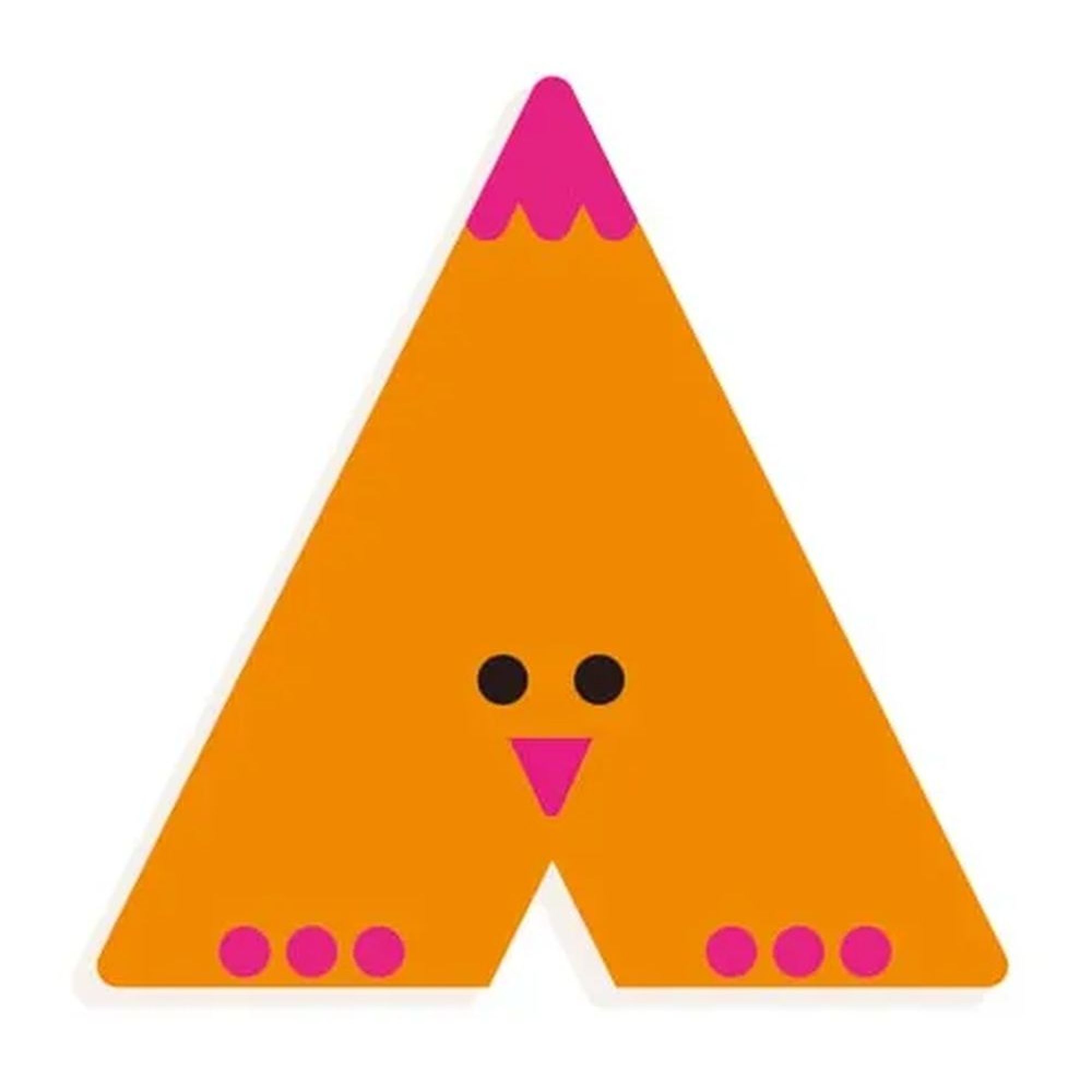 Lettre animaux graphiques A, DJECO