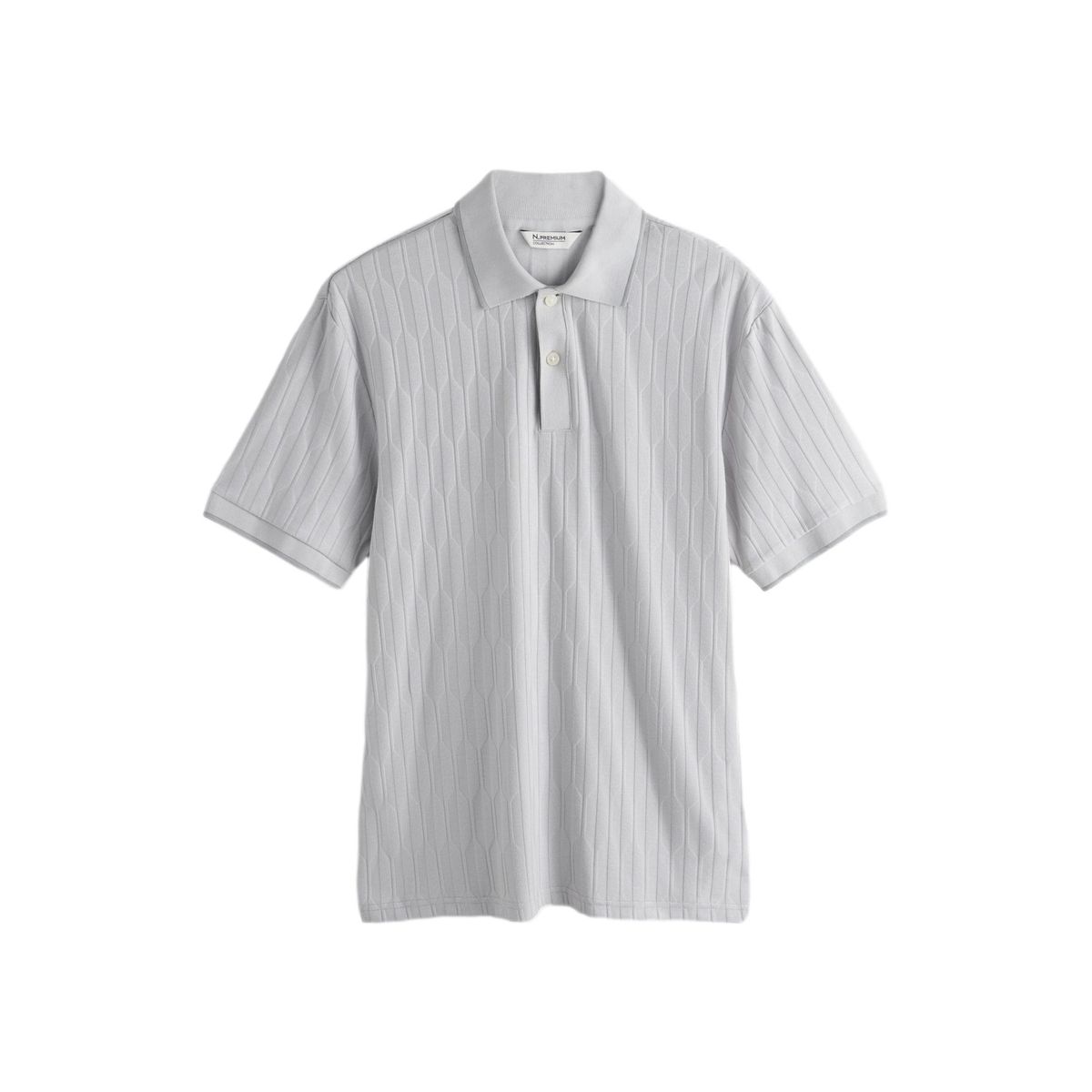 Polo en modal texturé jacquard, NEXT