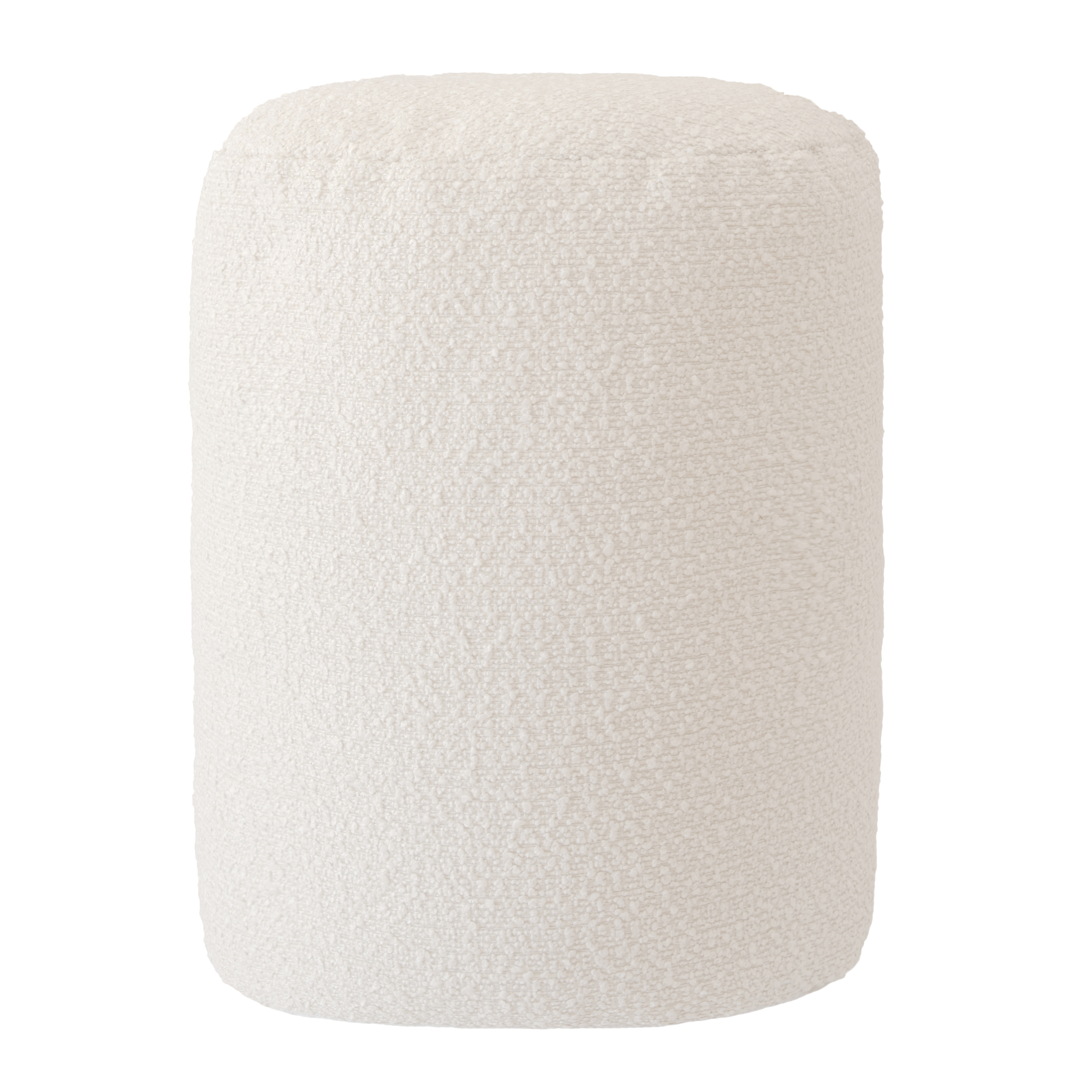 Pouf ottoman en laine bouclée, MX HOME