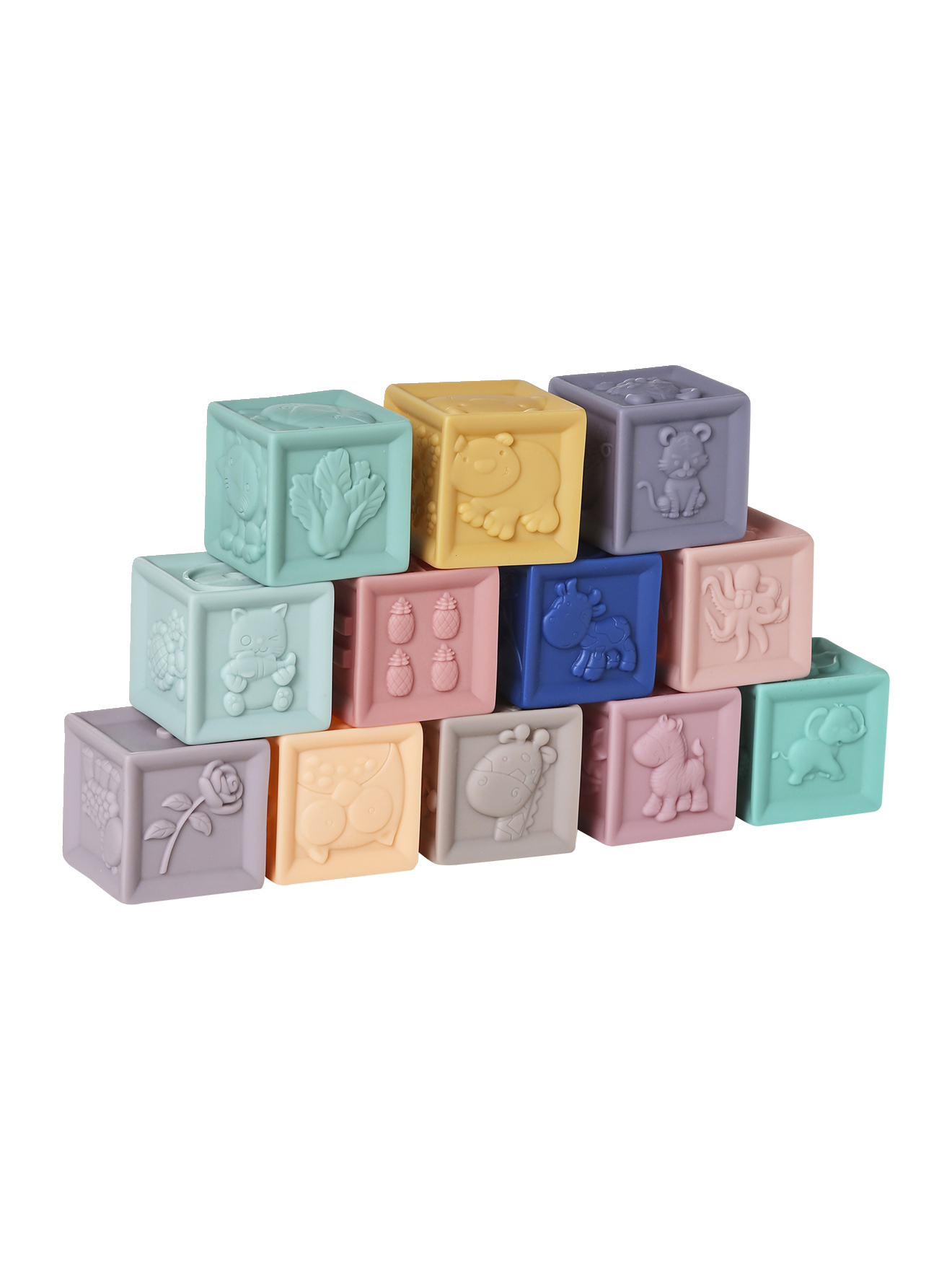 Lot de 12 cubes souples, VERTBAUDET