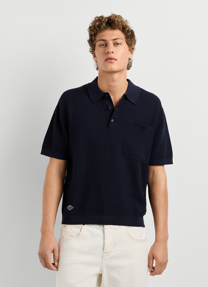 Polo manches courtes en maille, DYLAN, PEPE JEANS
