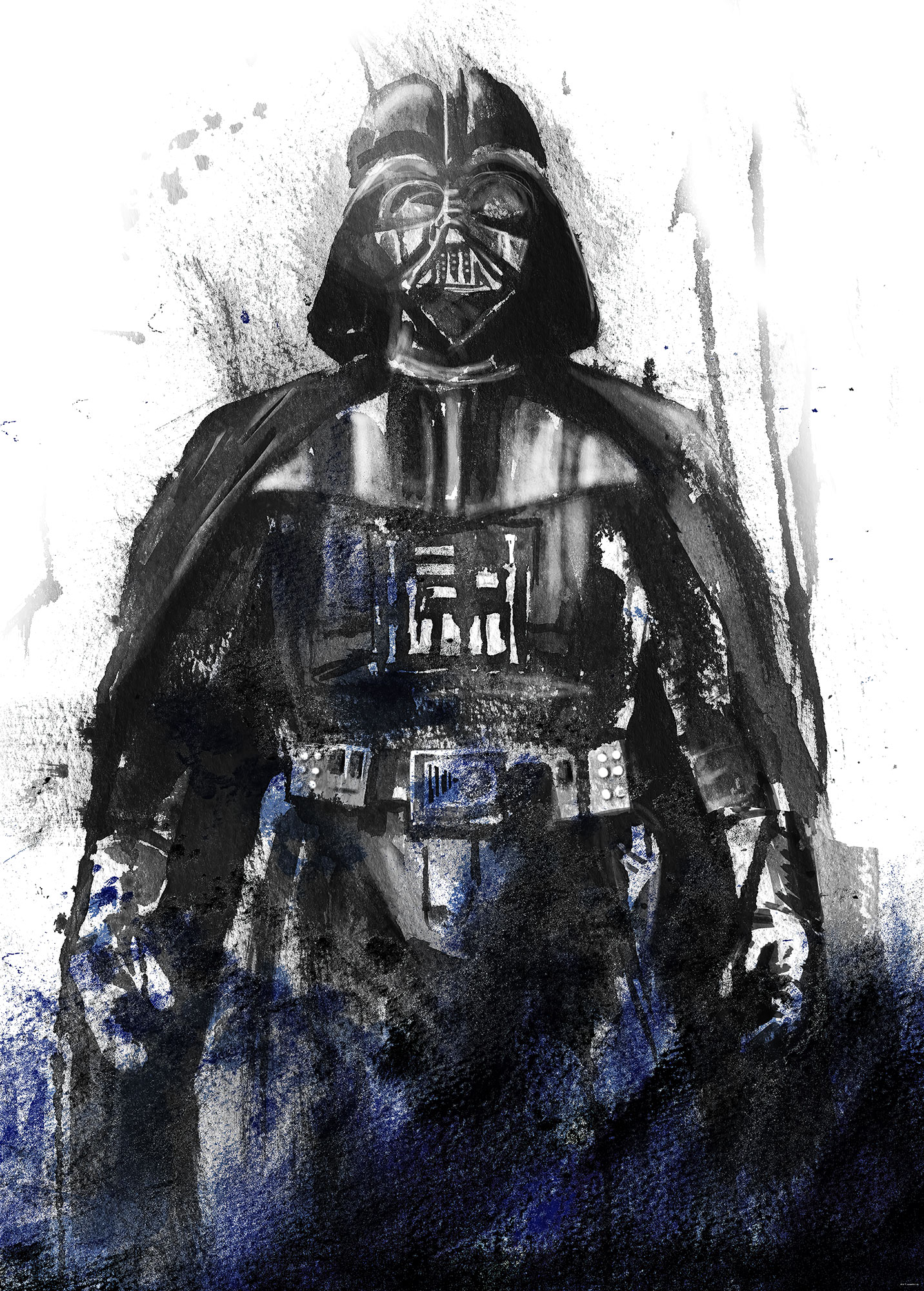Papier peint Komar - Star Wars Watercolor Vader - 200 x 280 cm, HEXOA