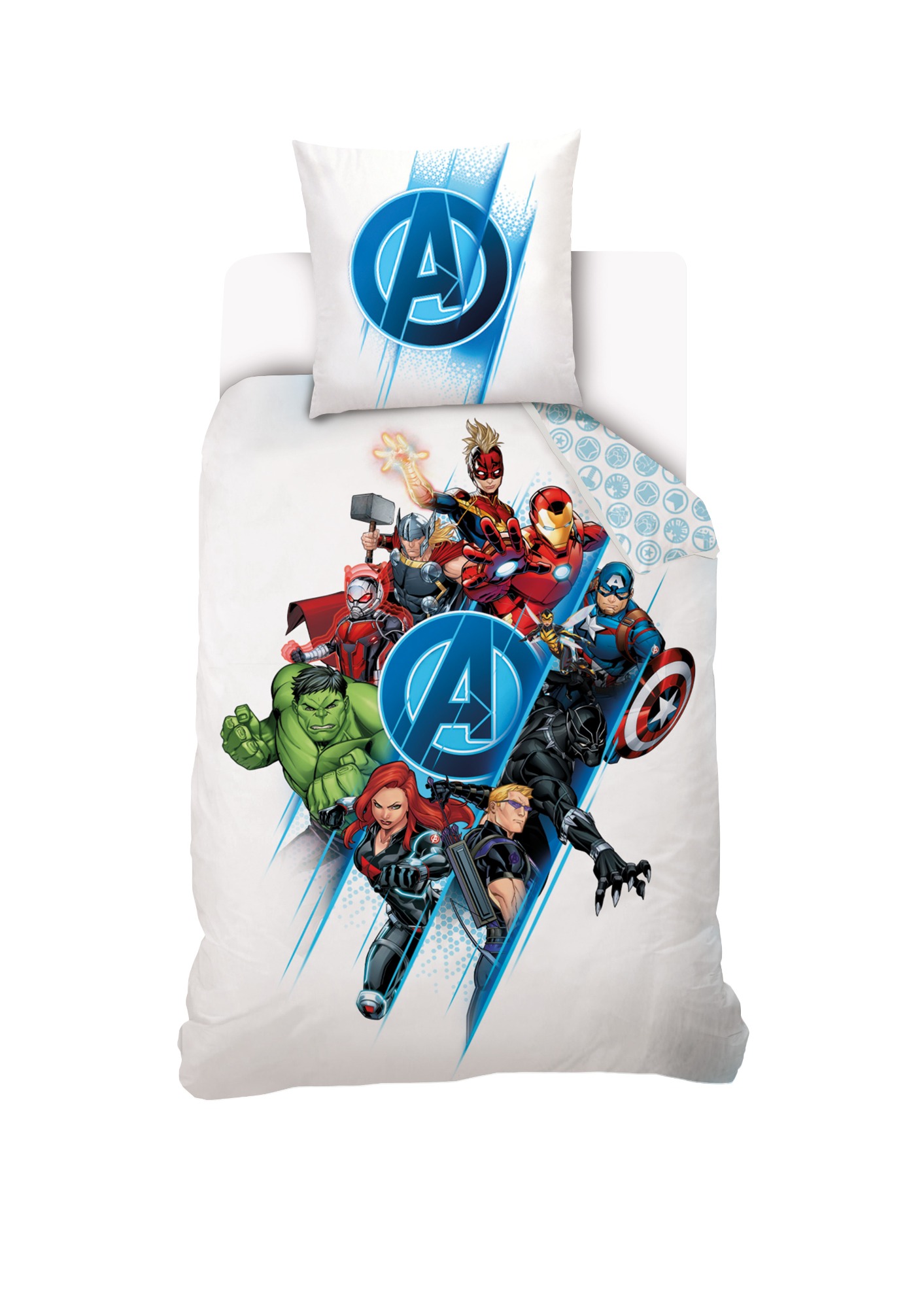 Parure de lit coton Marvel, AVENGERS TEAM, DISNEY