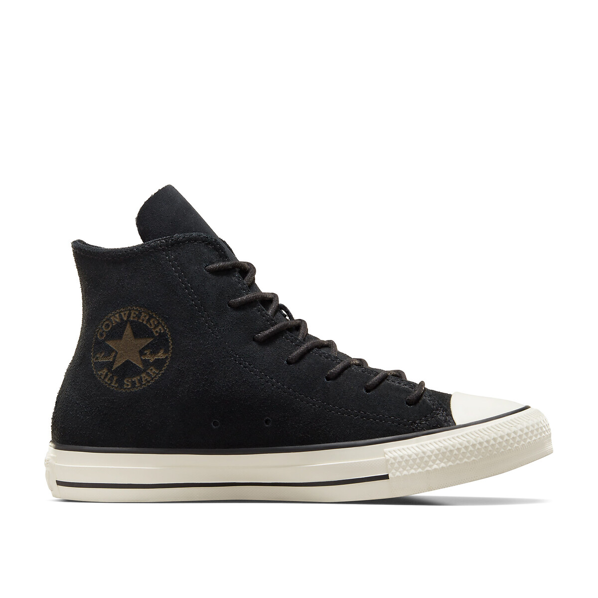 All star hi suede & high top trainers, black, Converse | La Redoute