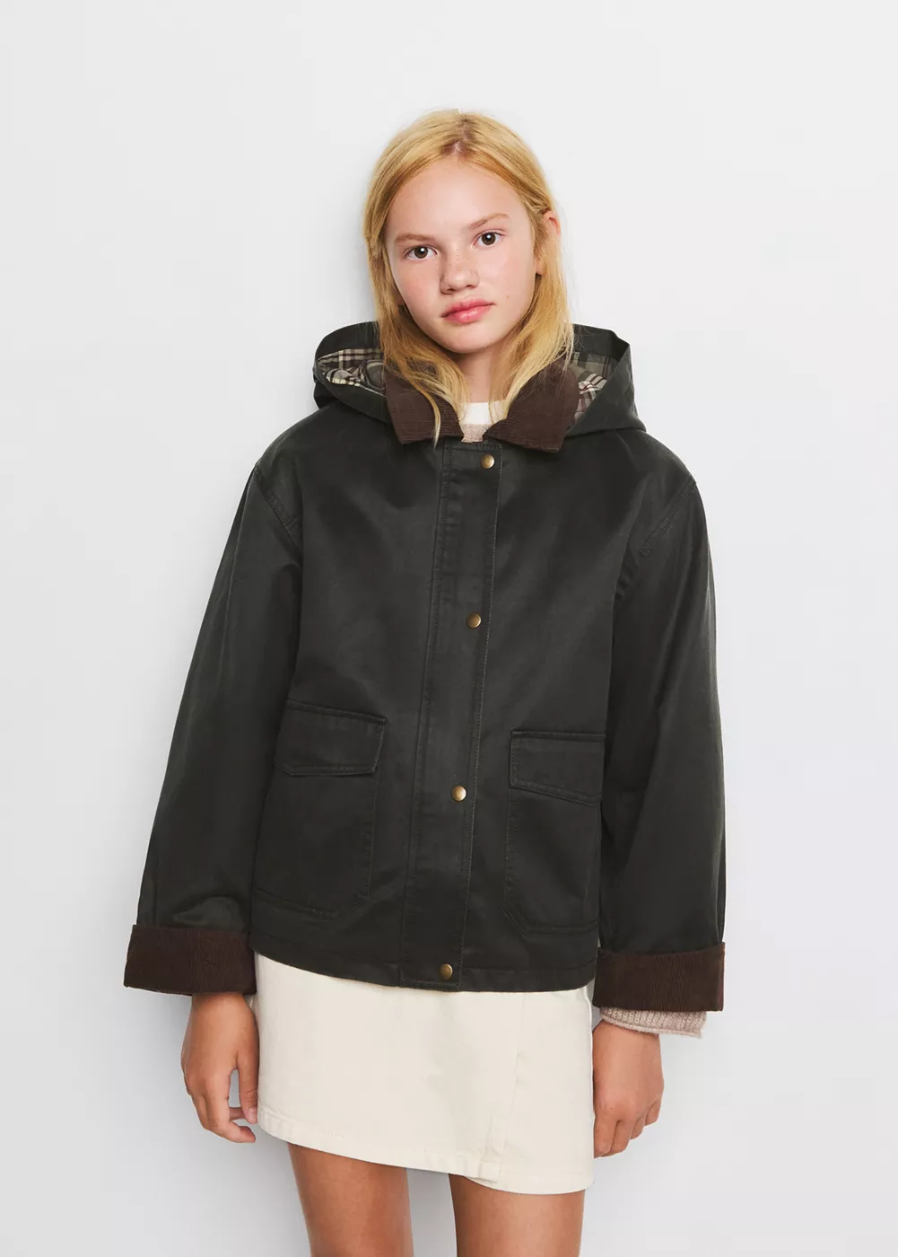 Veste à col en velours côtelé, MANGO KIDS